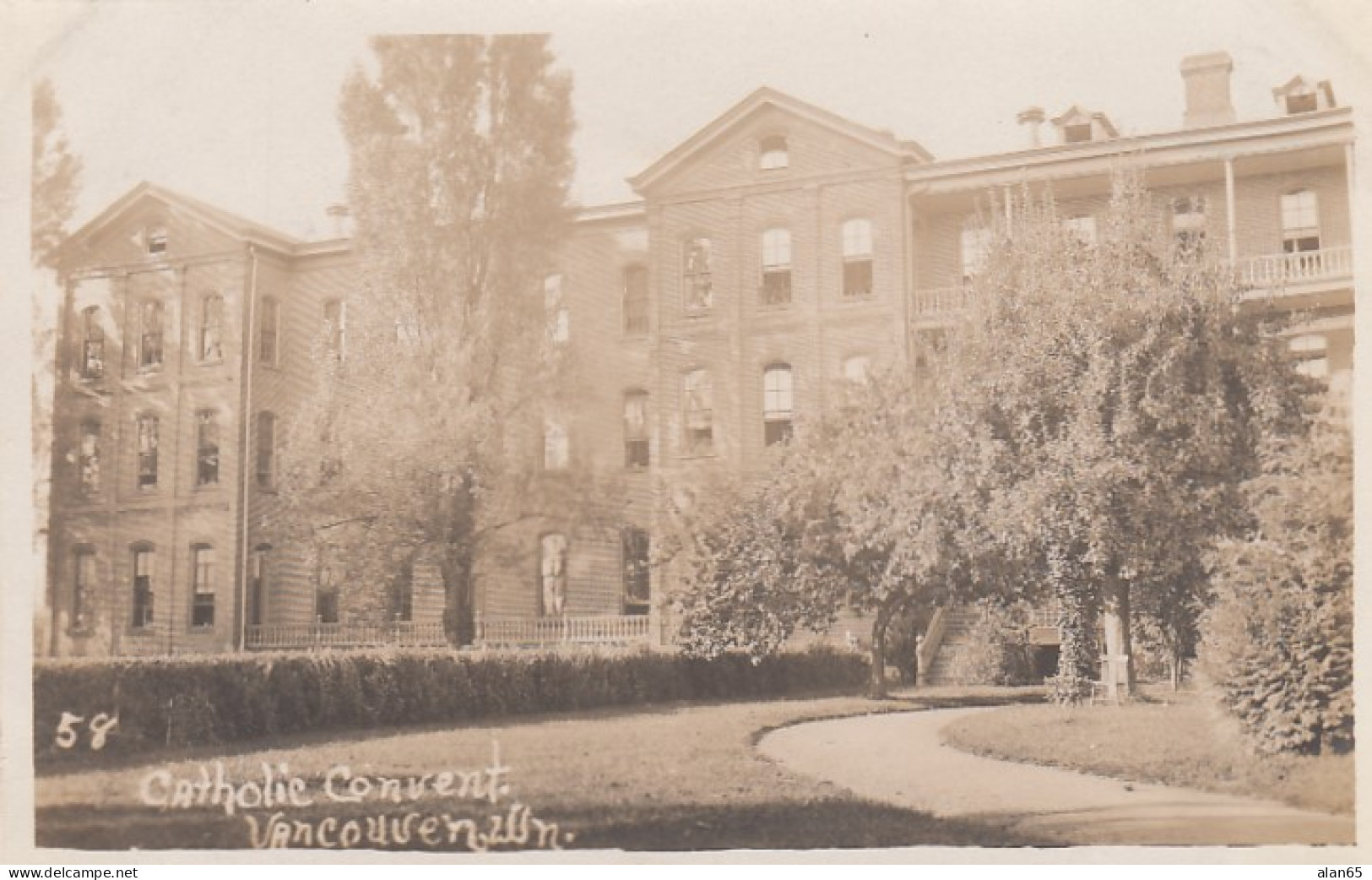 Vancouver Washington, Catholic Convent, Religious Building, C1910s Vintage Postcard - Vancouver