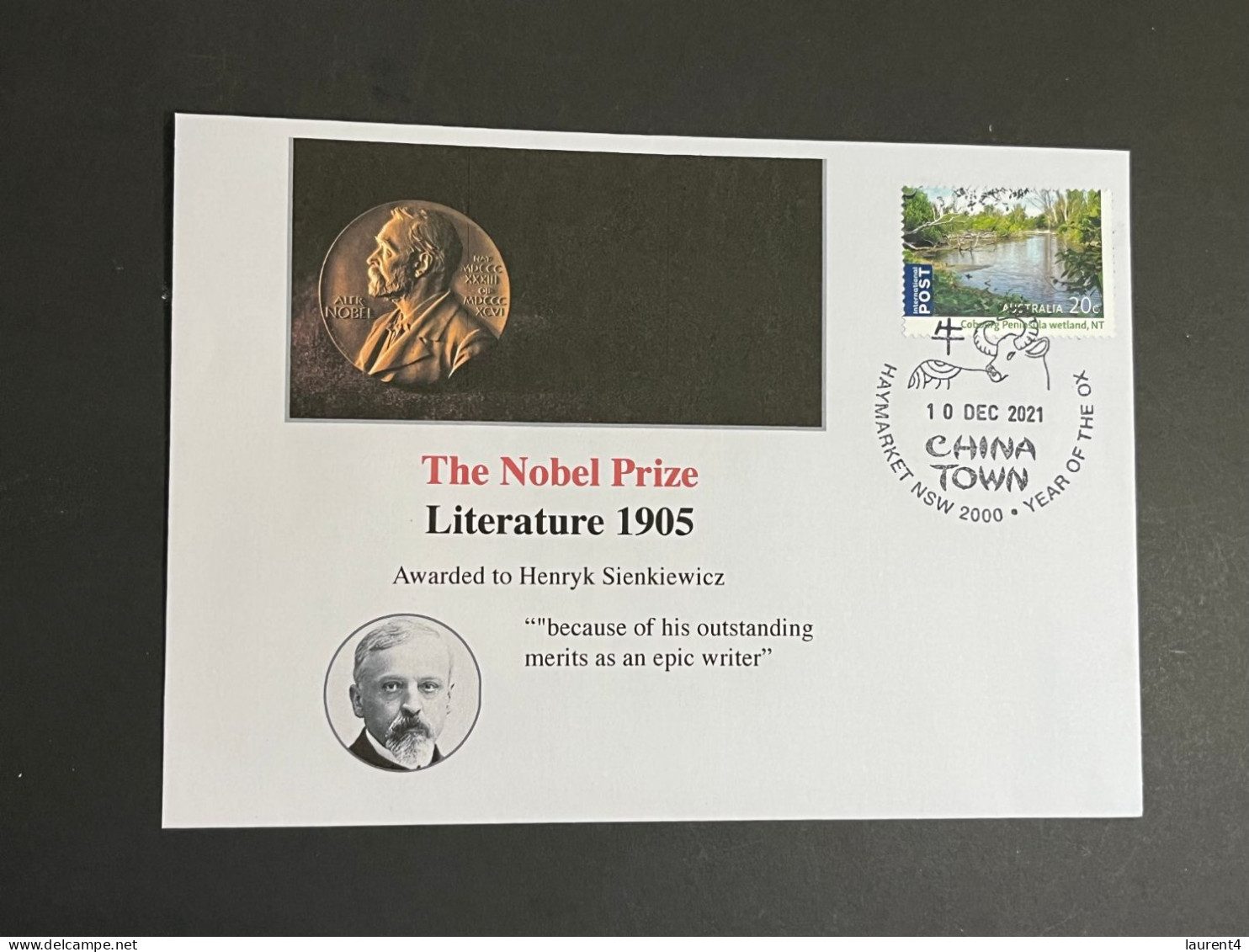 (4 P 19) Nobel Prize Awarded In 1905 - 5 Covers - Australian Stamps (postmarked 10-10-2021 / 120th + 125th Anniversary) - Autres & Non Classés