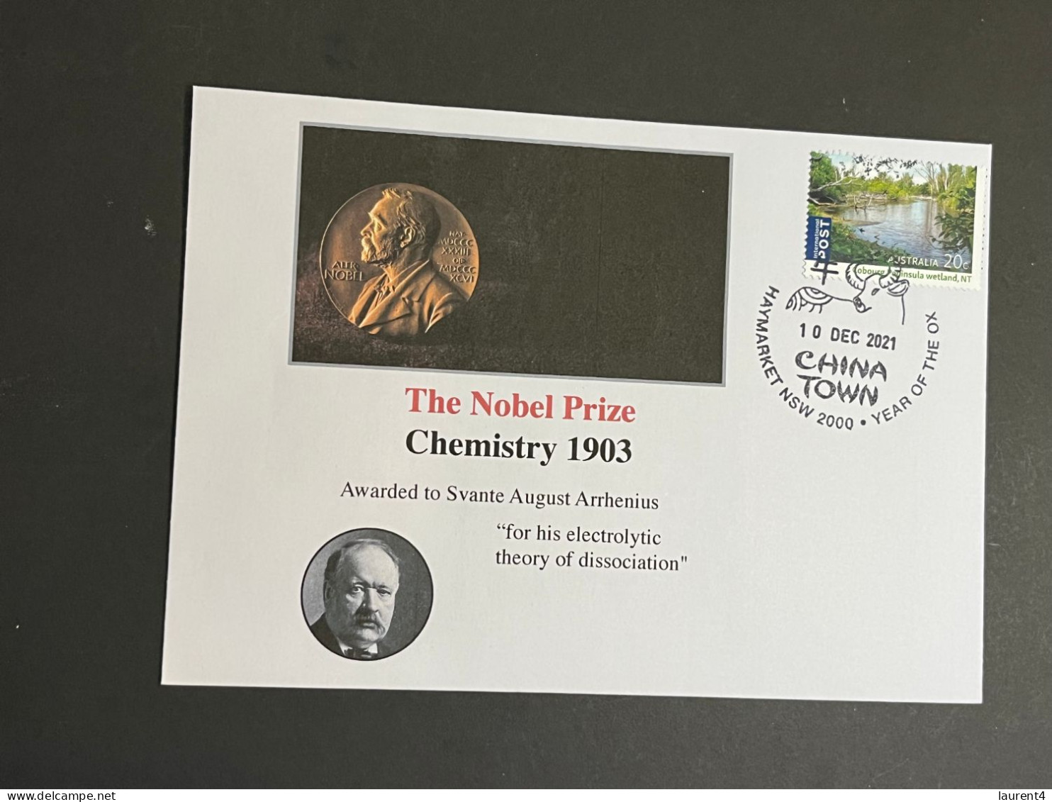 (4 P 19) Nobel Prize Awarded In 1903 - 5 Covers - Australian Stamps (postmarked 10-10-2021 / 120th + 125th Anniversary) - Other & Unclassified