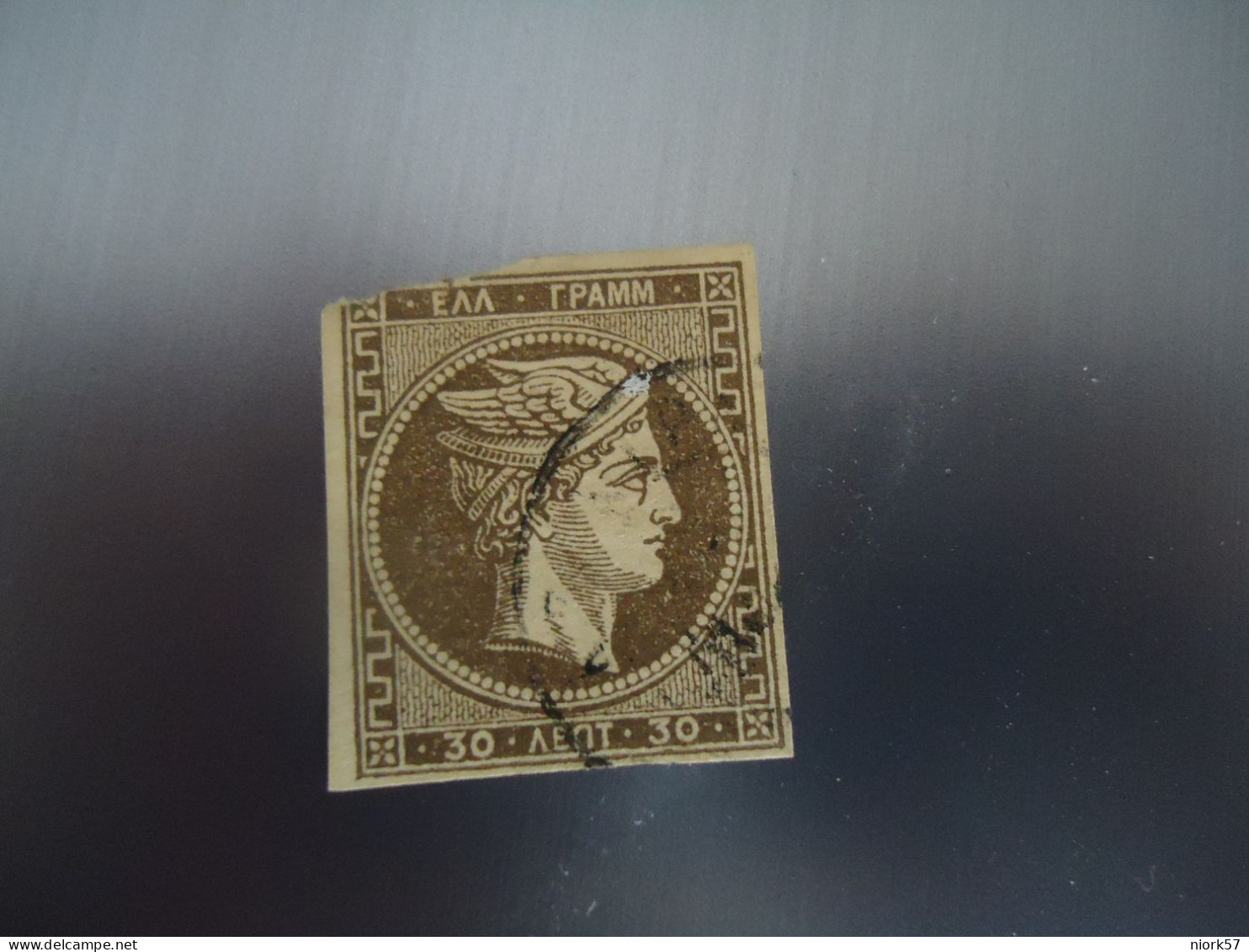 GREECE USED LARGE HERMES HEADS  30L  NO NUMBERS  FOR STUDΥ - Sonstige & Ohne Zuordnung