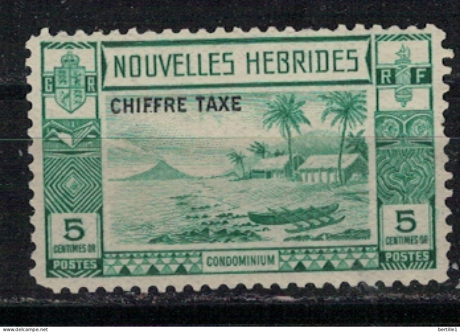 NOUVELLES HEBRIDES       N°  YVERT  N°TAXE 11 ( 2° Choix )    NEUF AVEC CHARNIERES  ( CHARN 03/34 ) - Timbres-taxe