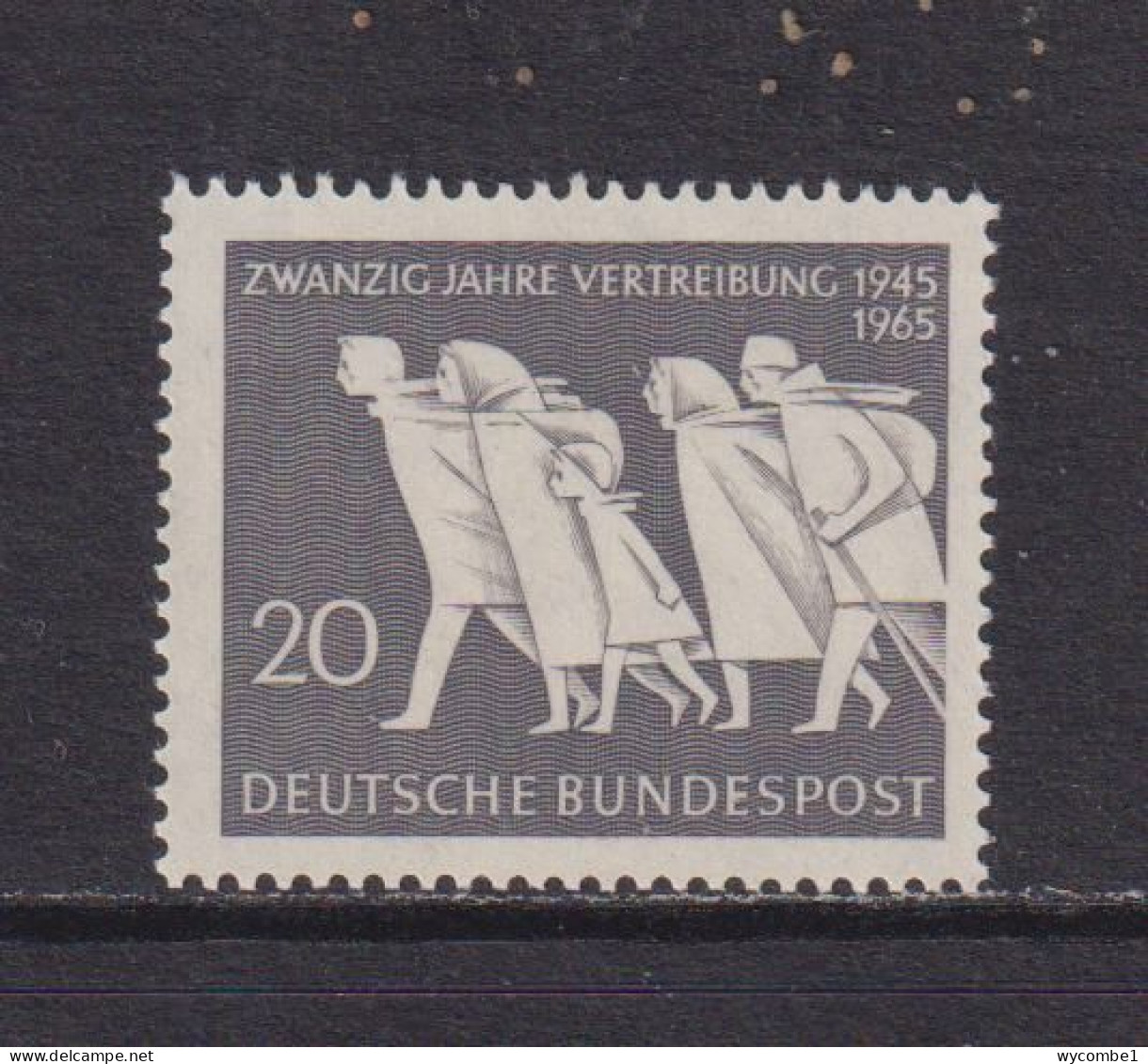 WEST GERMANY  -  1965 Refugees 20pf Never Hinged Mint - Ungebraucht