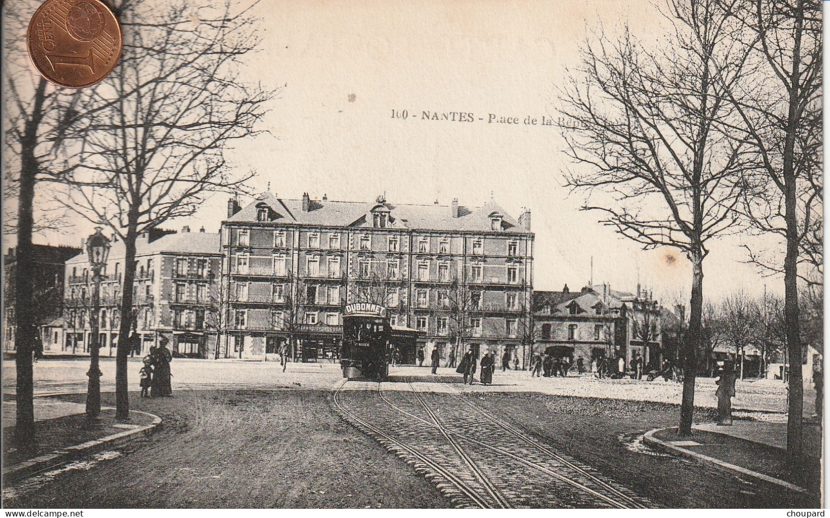 44 -  Carte Postale Ancienne De  NANTES   Place  De La République - Nantes