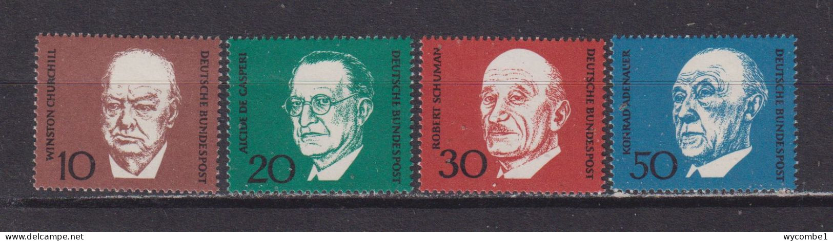 WEST GERMANY  -  1968 Adenauer Commemoration Set Never Hinged Mint - Ungebraucht