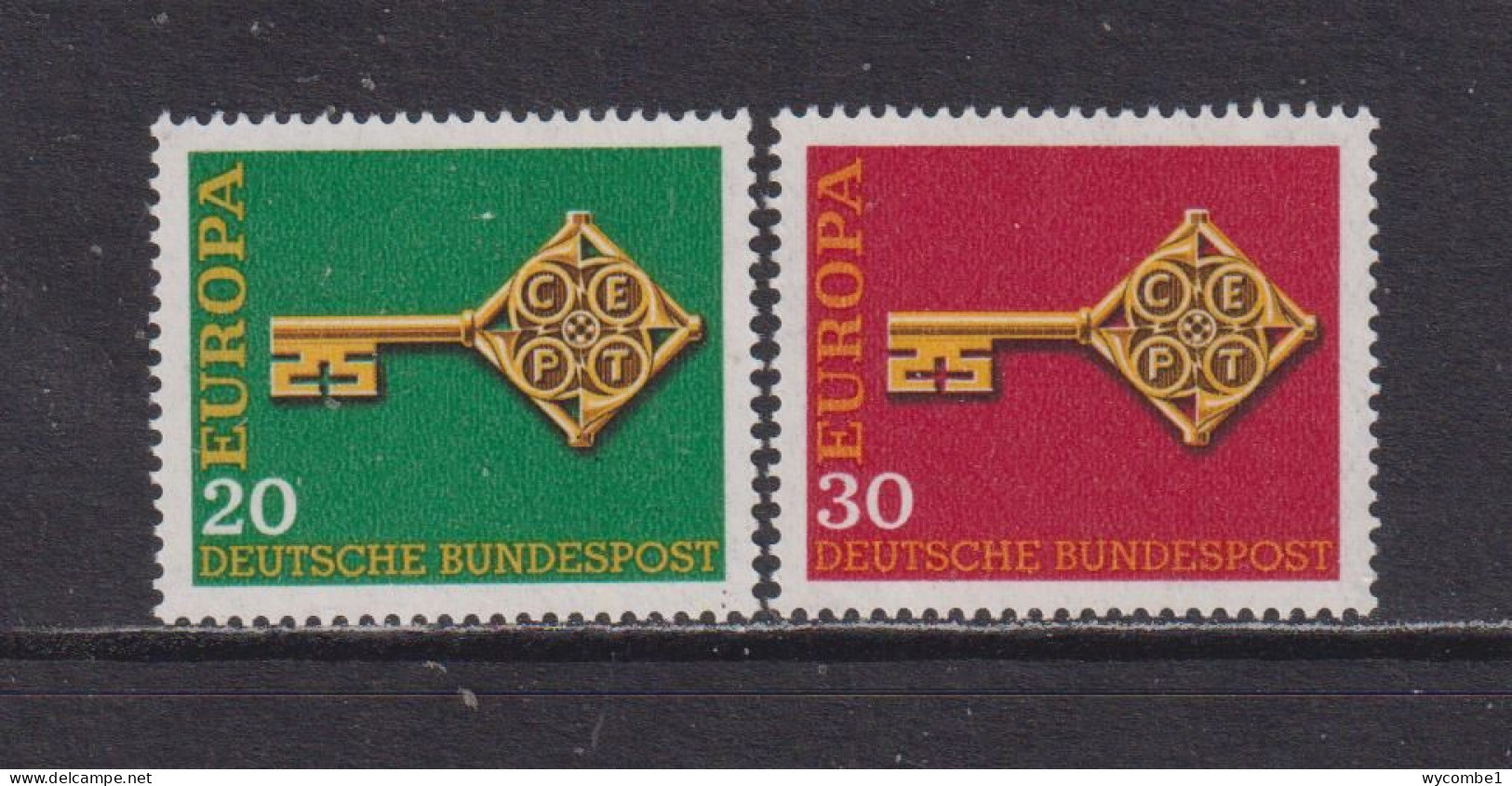 WEST GERMANY  -  1968 Europa Set Never Hinged Mint - Ungebraucht