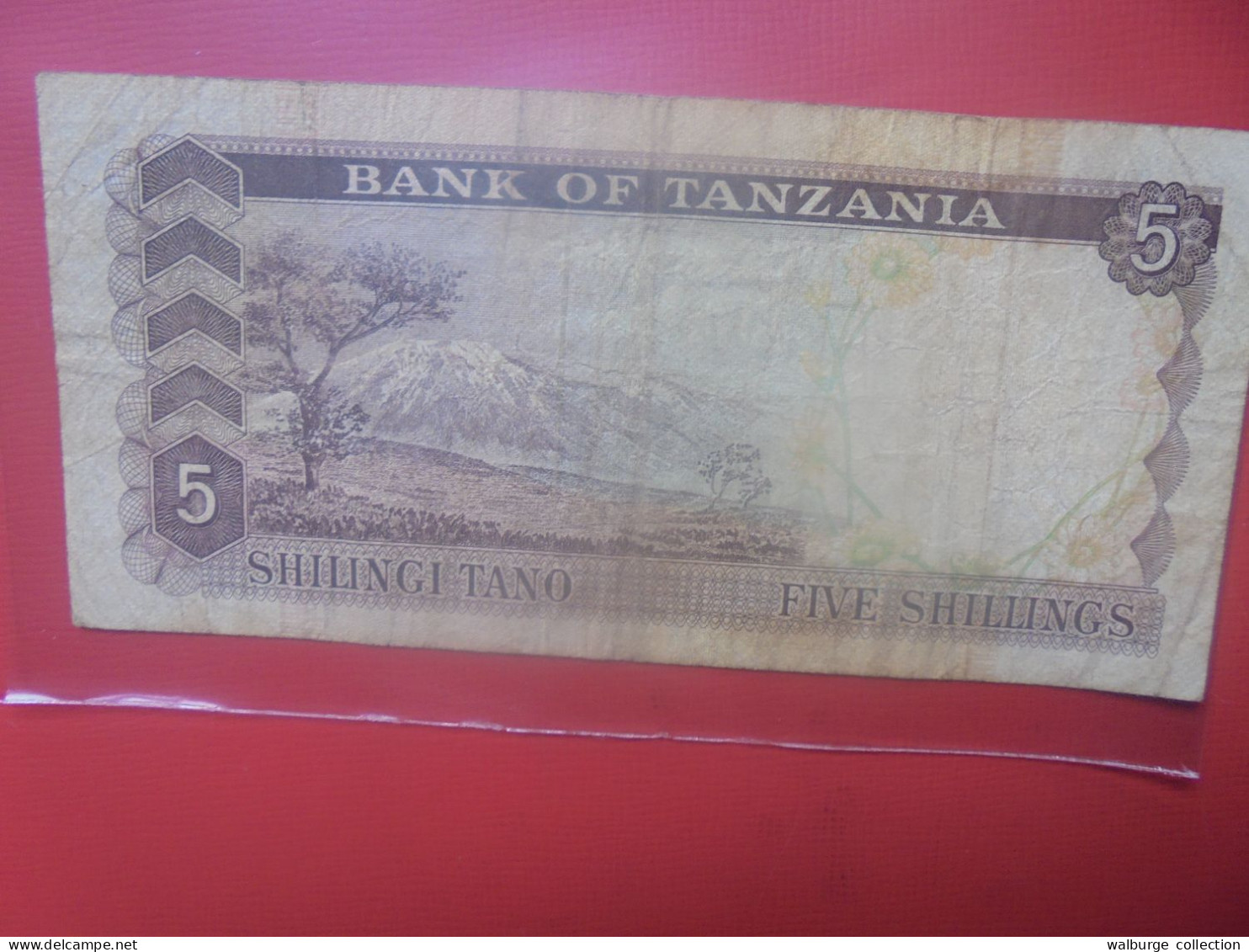 TANZANIE 5 SHILLINGS 1966 Circuler (B.29) - Tanzania