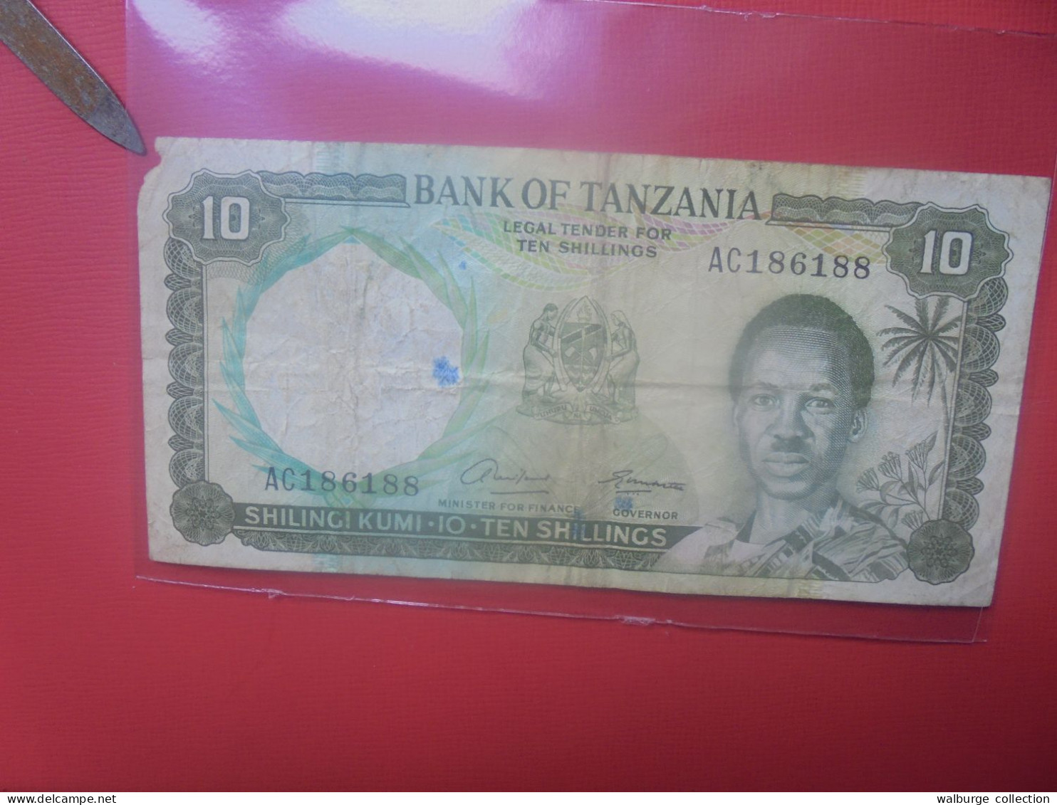 TANZANIE 10 SHILLINGS 1966 Signature N°1 Circuler (B.29) - Tanzania