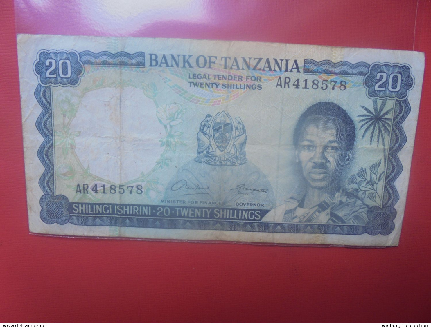 TANZANIE 20 SHILLINGS 1966 Signature N°1 Circuler (B.29) - Tanzania