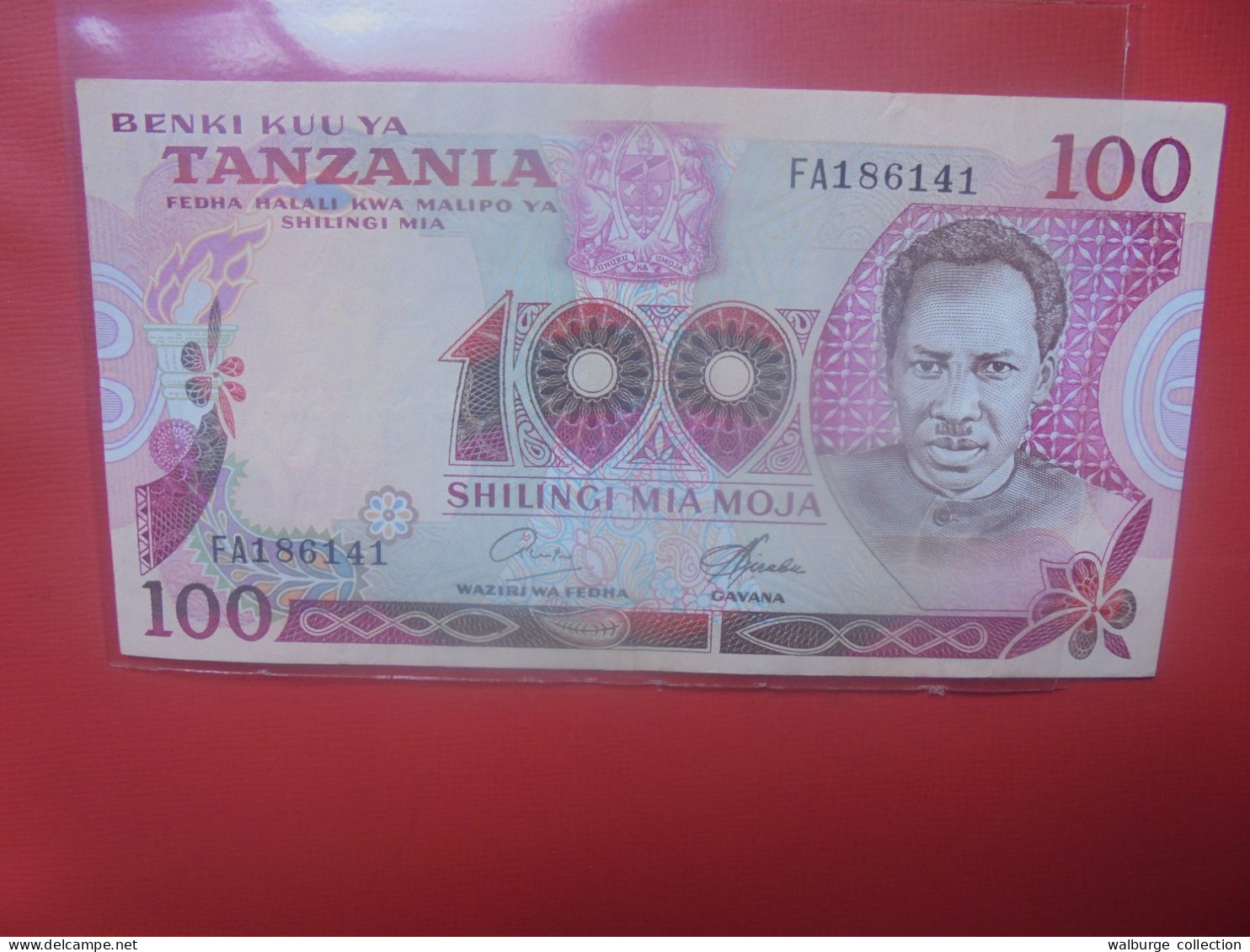 TANZANIE 100 SHILLINGS 1977 Signature N°6 Circuler (B.29) - Tansania