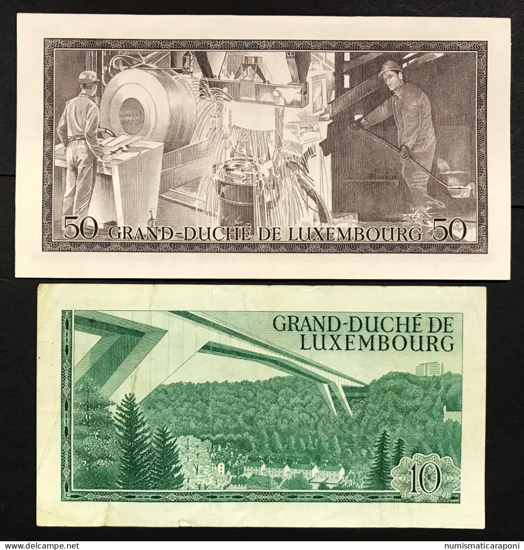 Lussemburgo Luxembourg 10 Francs 1967 + 50 1972 Lotto 4463 - Lussemburgo