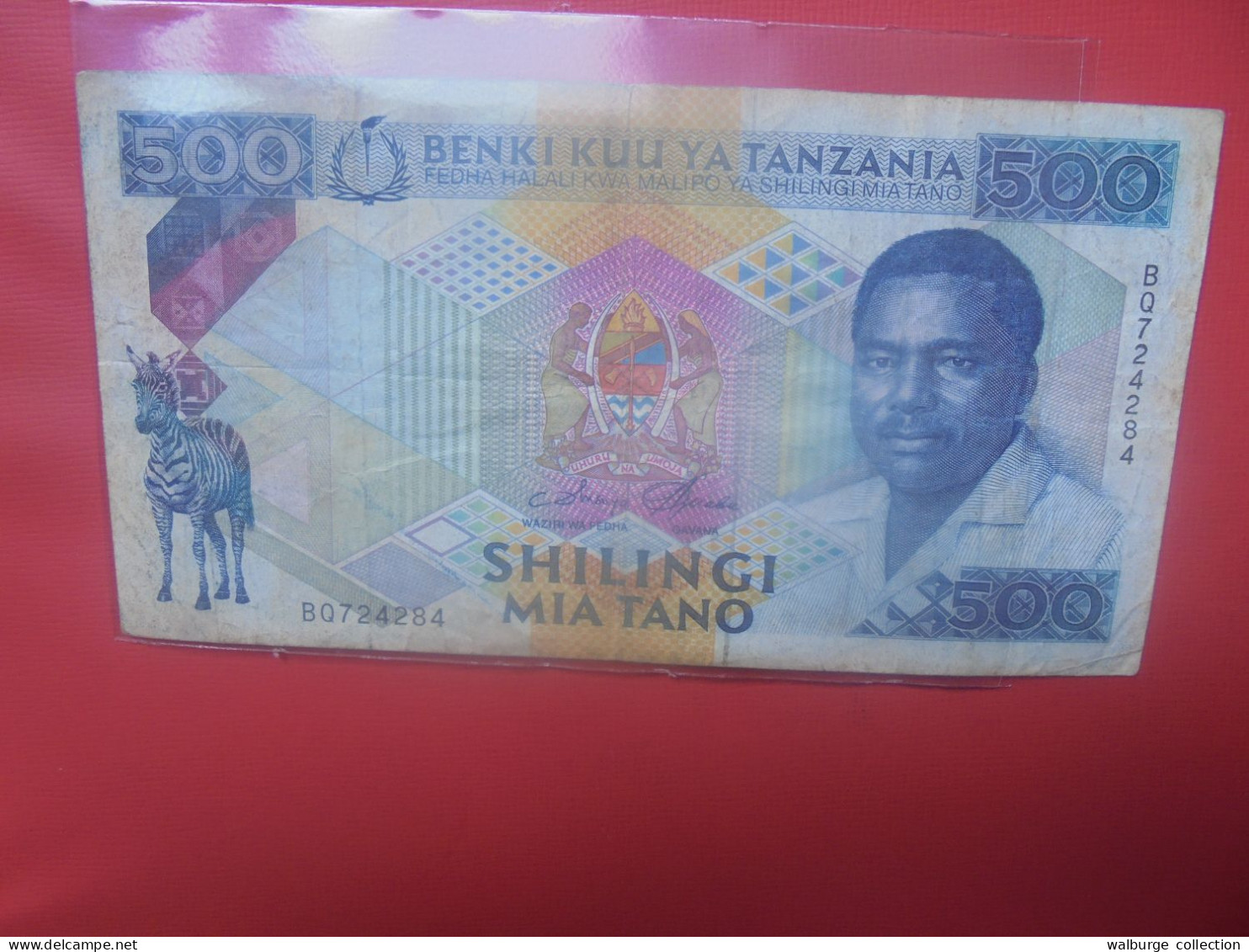 TANZANIE 500 SHILLINGI 1989 Signature N°3 Circuler (B.29) - Tanzanie