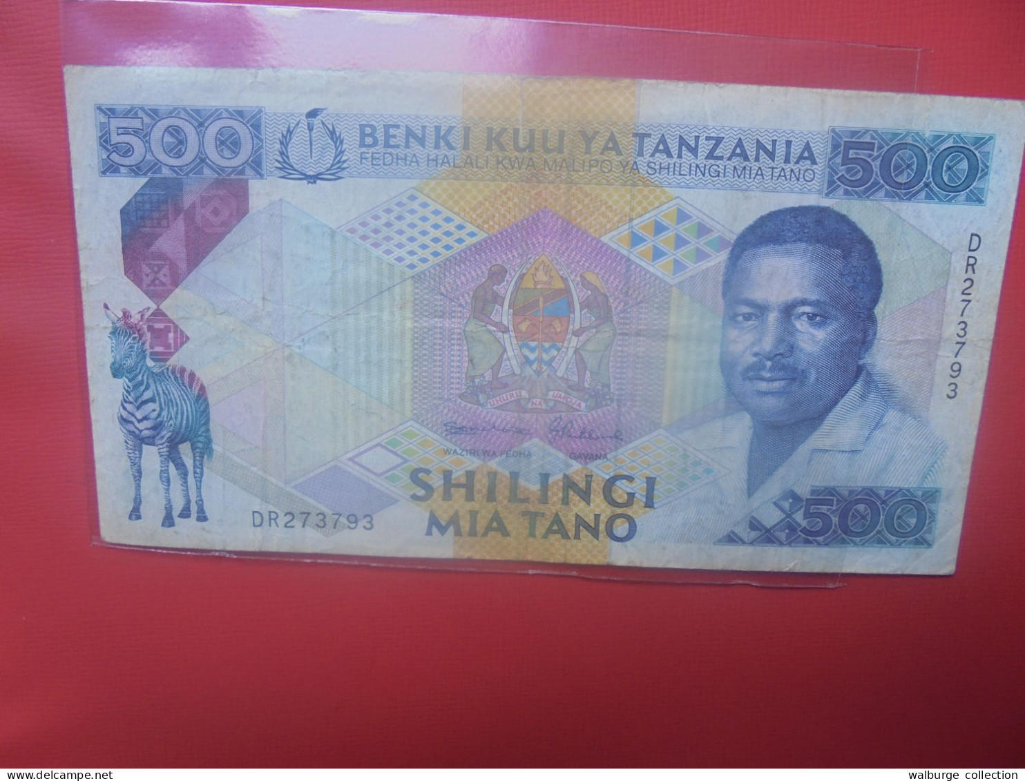 TANZANIE 500 SHILLINGI 1989 Signature N°8 Circuler (B.29) - Tanzanie