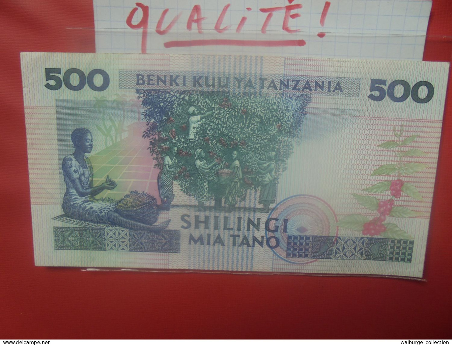 TANZANIE 500 SHILLINGI 1989 Signature N°3 Circuler Belle Qualité (B.29) - Tanzania