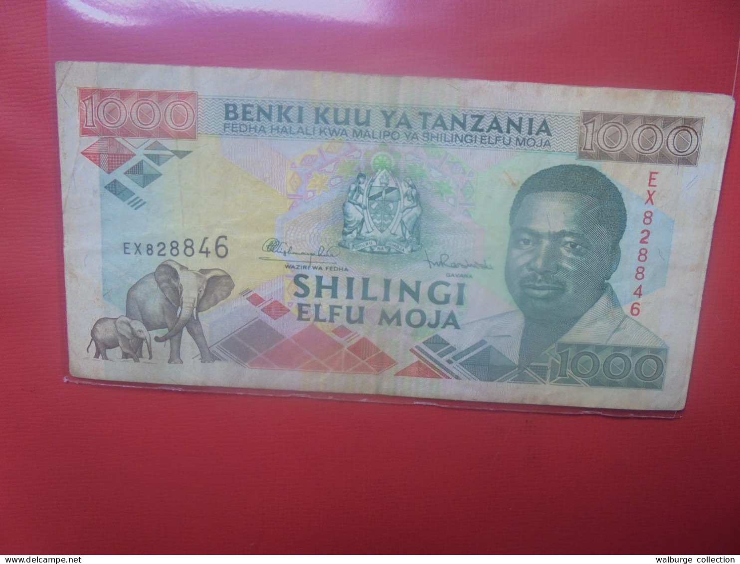 TANZANIE 1000 SHILLINGI 1993 Signature N°9 Circuler (B.29) - Tanzanie
