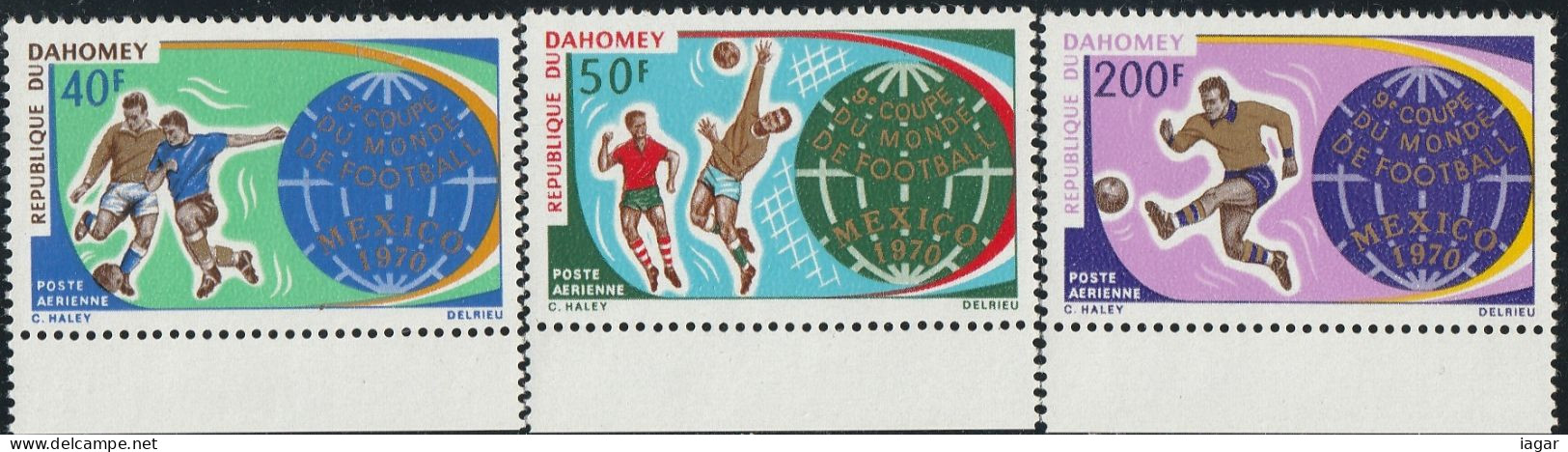 THEMATIC FOOTBALL WORLD CHAMPIONSHIP, MEXICO - DAHOMEY - 1970 – Mexico