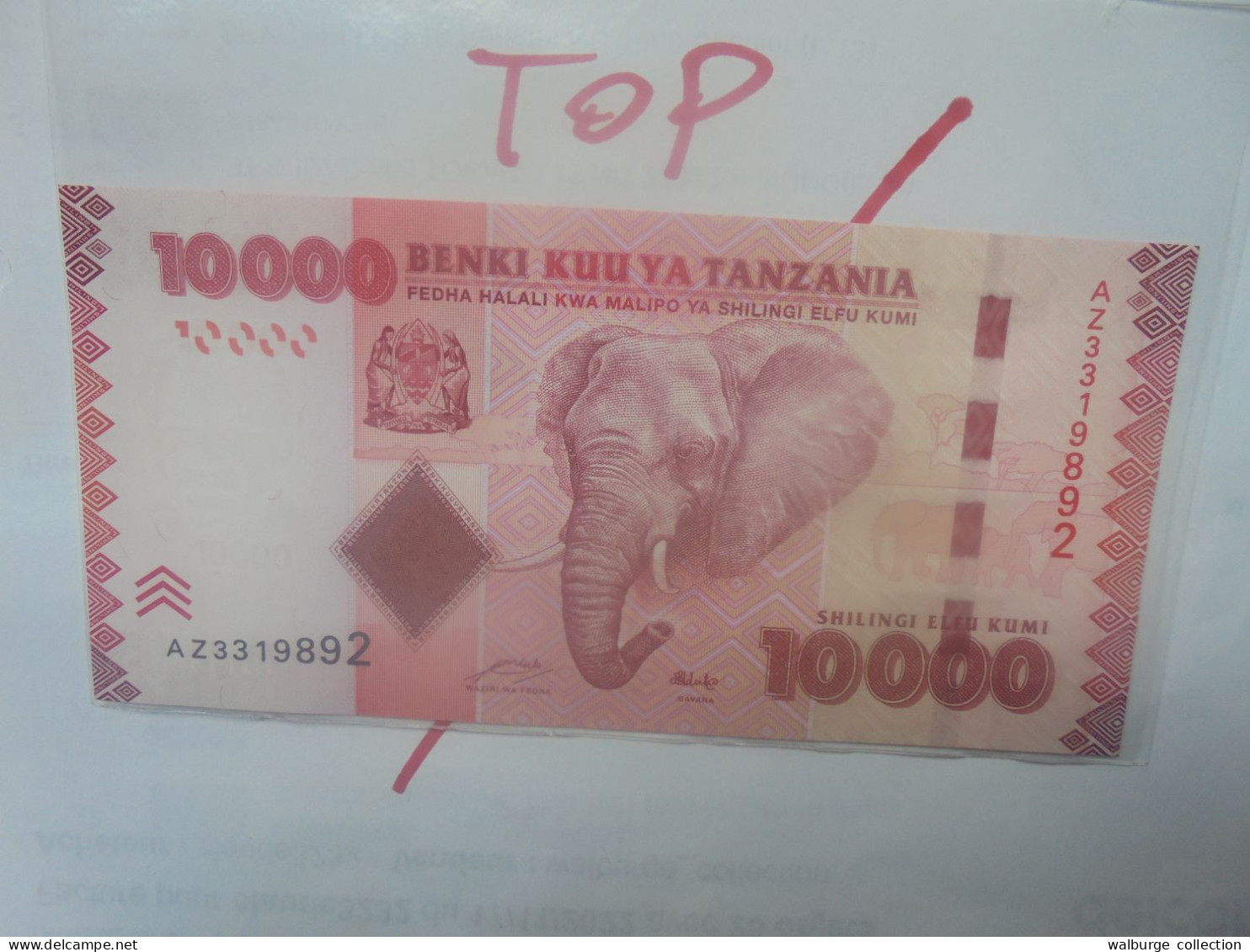 TANZANIE 10.000 SHILLINGI 2010 Neuf/UNC (B.29) - Tansania