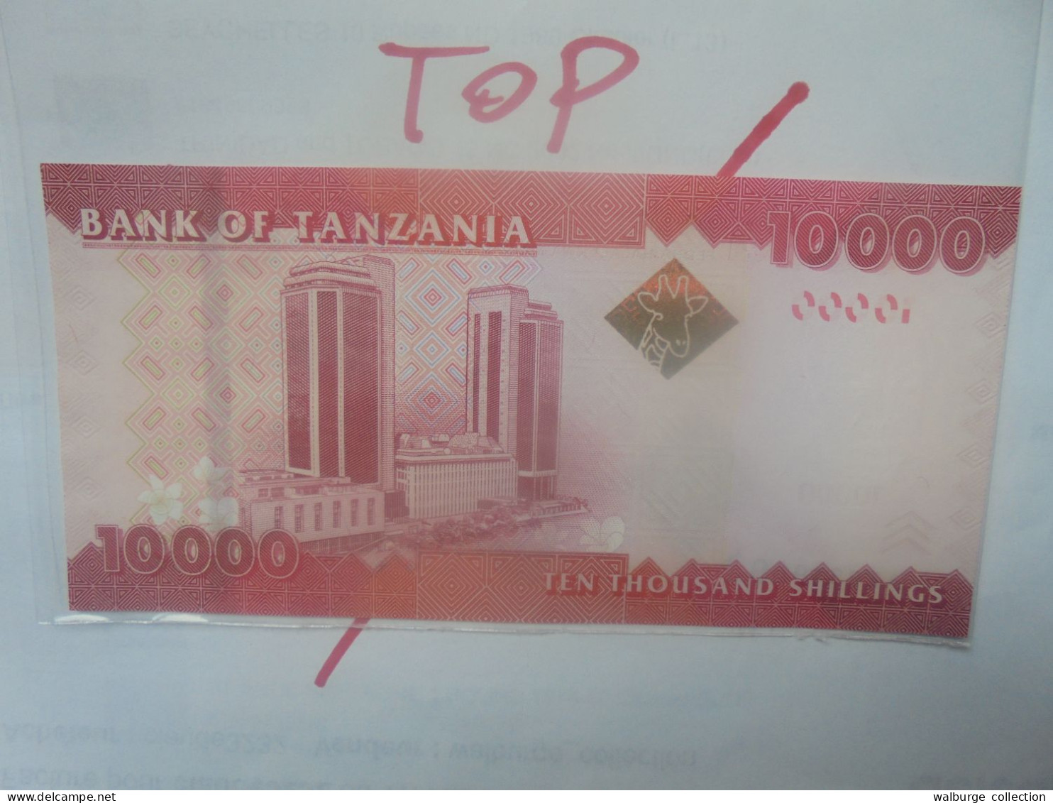 TANZANIE 10.000 SHILLINGI 2010 Neuf/UNC (B.29) - Tansania