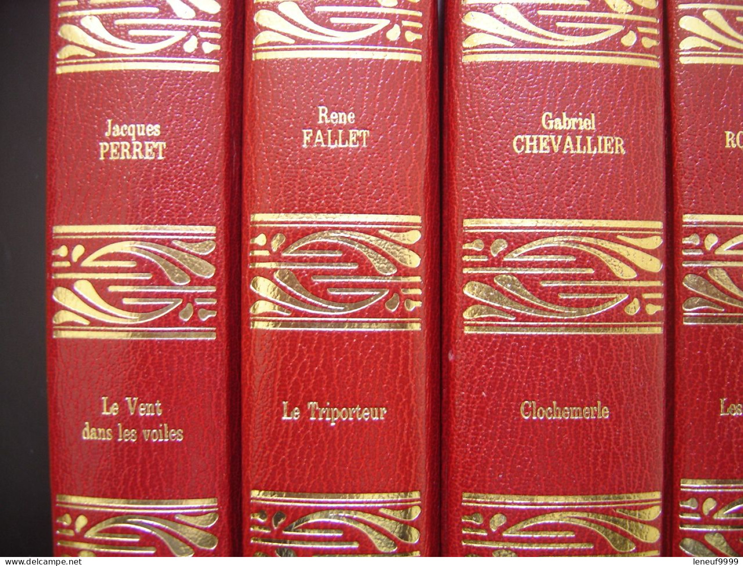 Collection De 8 Volumes Reliés Or Et Rouge Des Editions Rombaldi Circa 70 - Lotti E Stock Libri