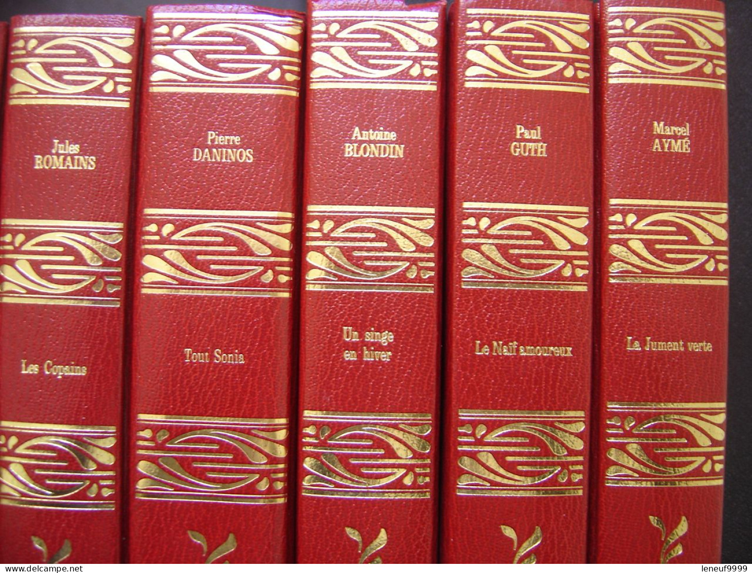 Collection De 8 Volumes Reliés Or Et Rouge Des Editions Rombaldi Circa 70 - Lots De Plusieurs Livres