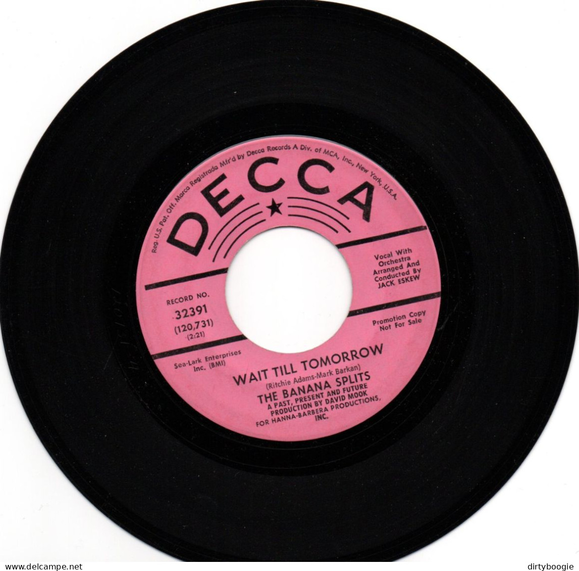 The Banana Splits - Wait Till Tomorrow - 45t - Decca - Musicals