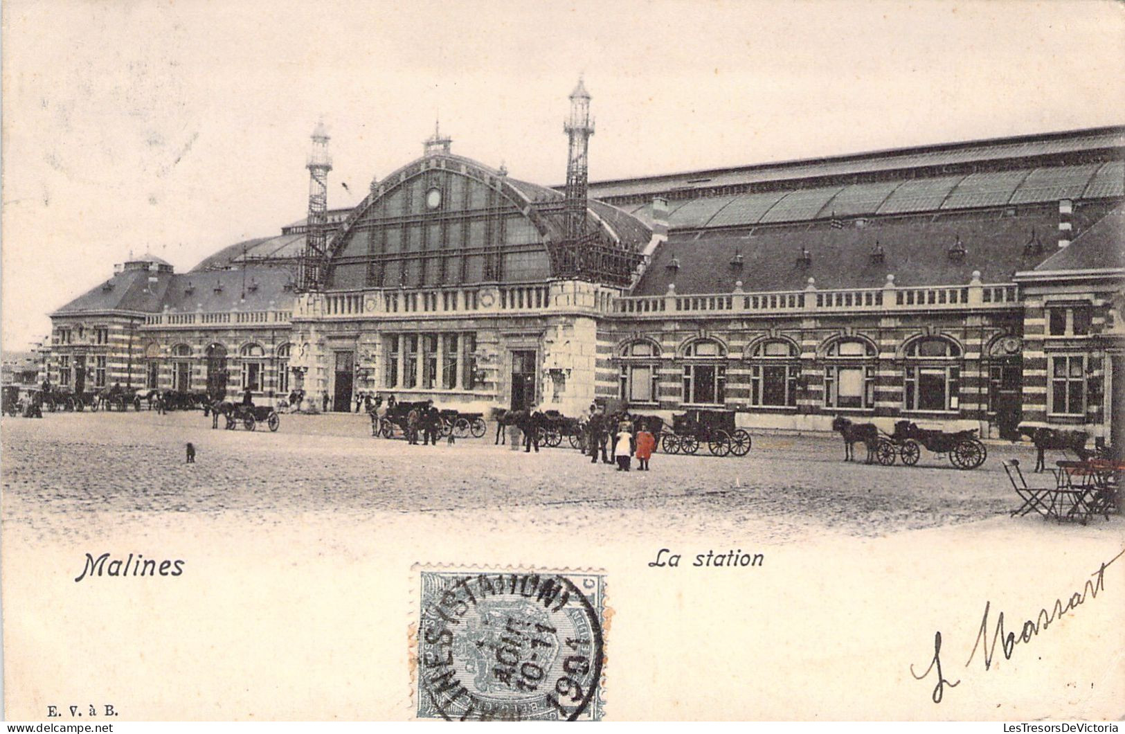 BELGIQUE - MALINES - La Station - EV à B - Carte Postale Ancienne - Mechelen