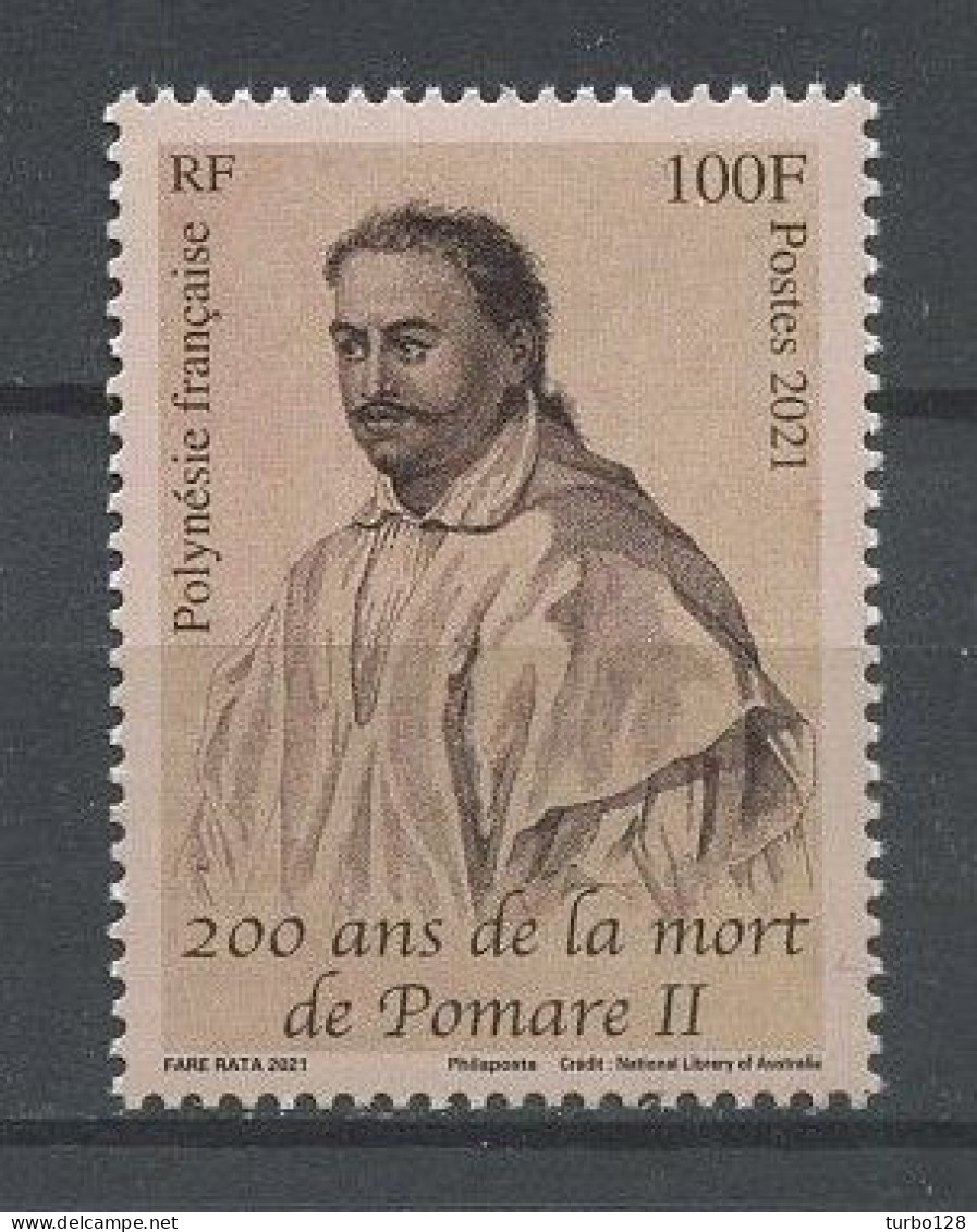 POLYNESIE 2021 N° 1285 ** Neuf MNH Superbe Personnalité Pomare II - Ungebraucht