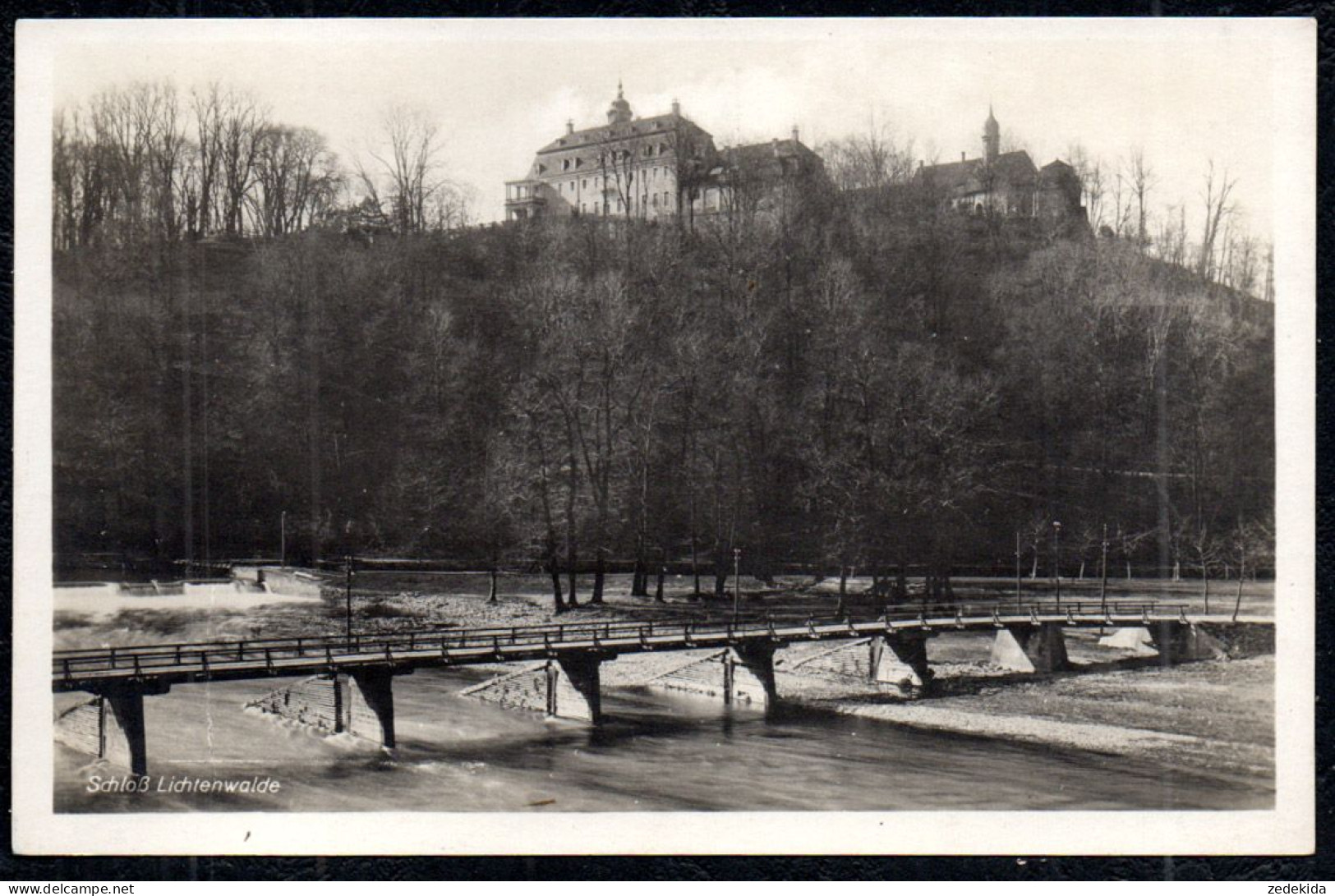 G2562 - Lichtenwalde Schloß Bei Niederwiesa - Brücke - Verlag Hartmann - Niederwiesa