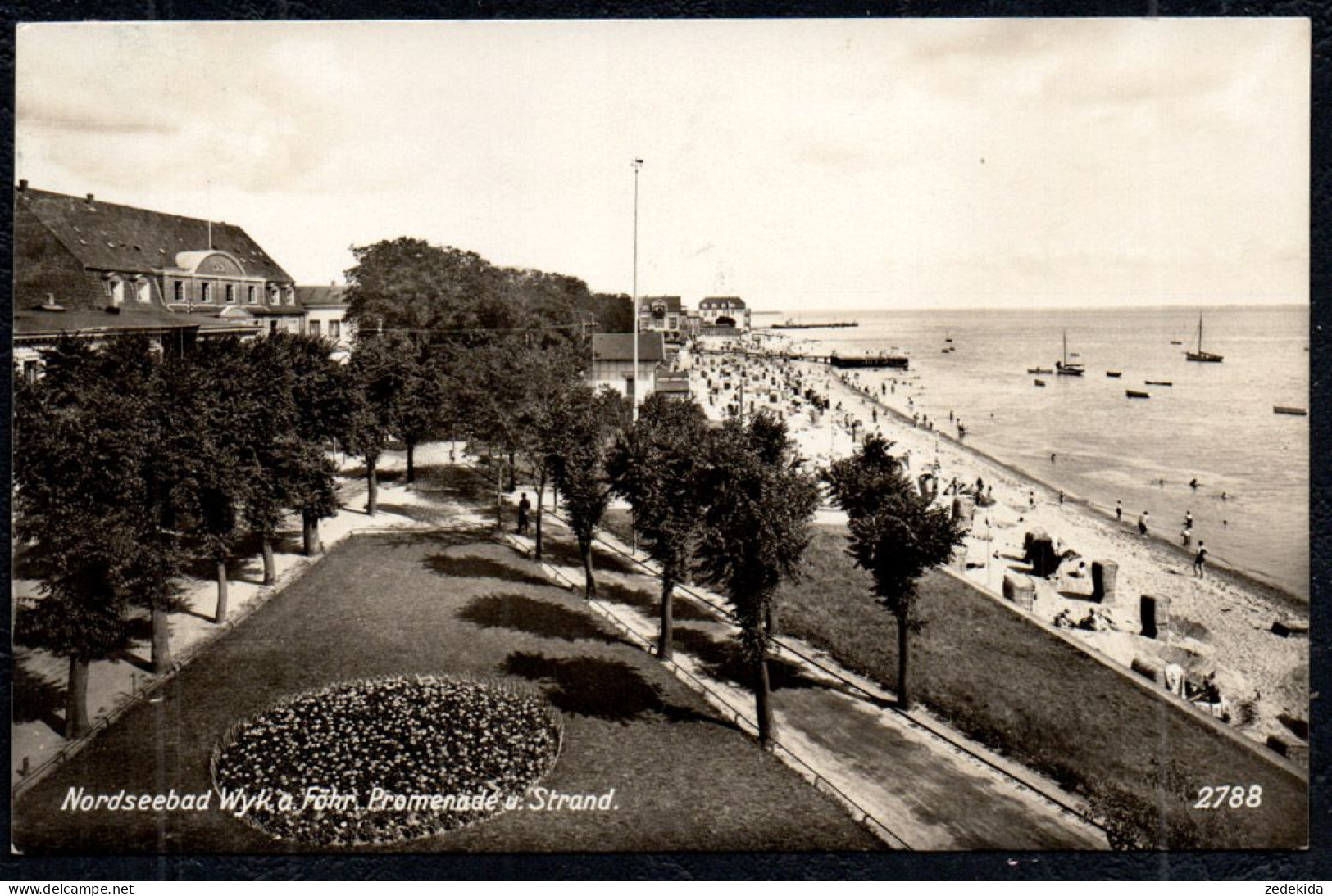 G2565 - Wyk Auf Föhr Strand Promenade - Verlag Geyer & Co - Nordfriesland