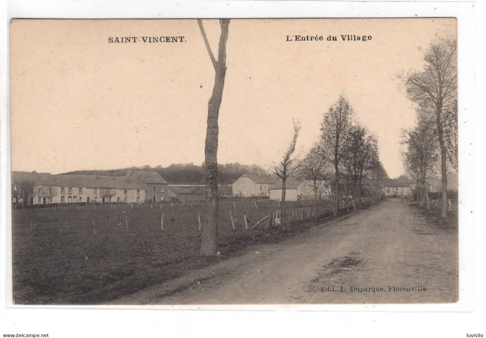 Saint Vincent (Tintigny) Entree Du Village (  Très Rare ) - Tintigny
