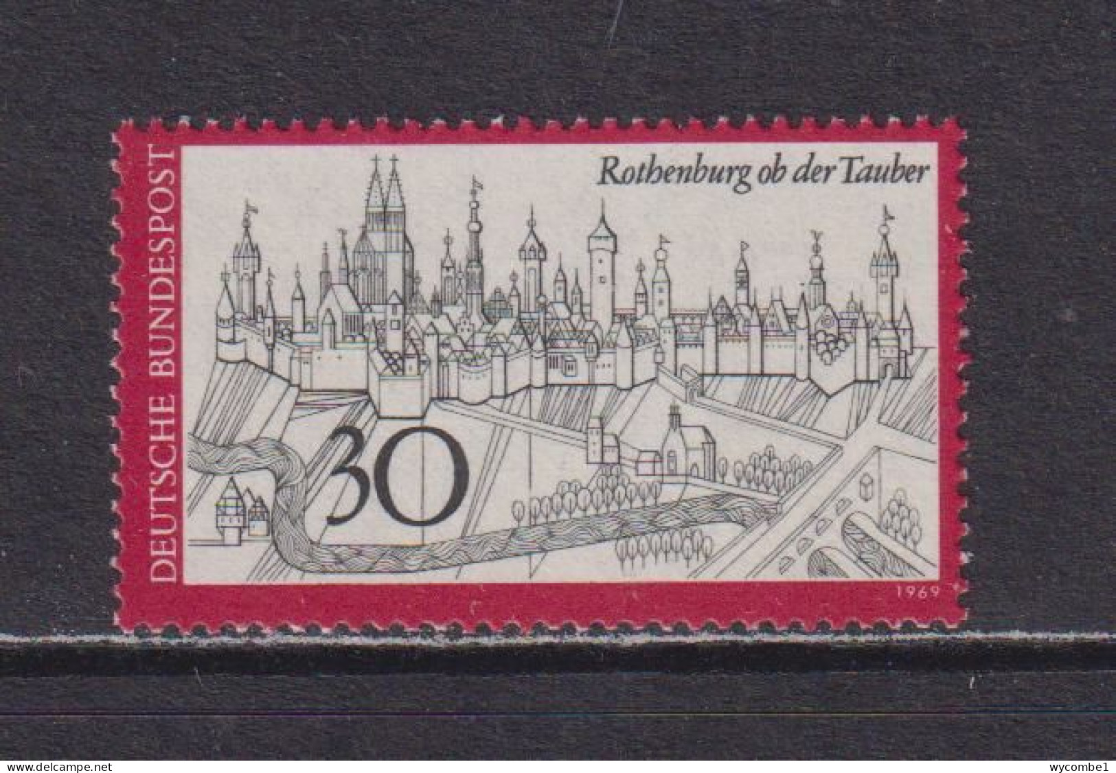 WEST GERMANY  -  1969 Rothenburg Ob Der Tauber 30pf Never Hinged Mint - Ungebraucht