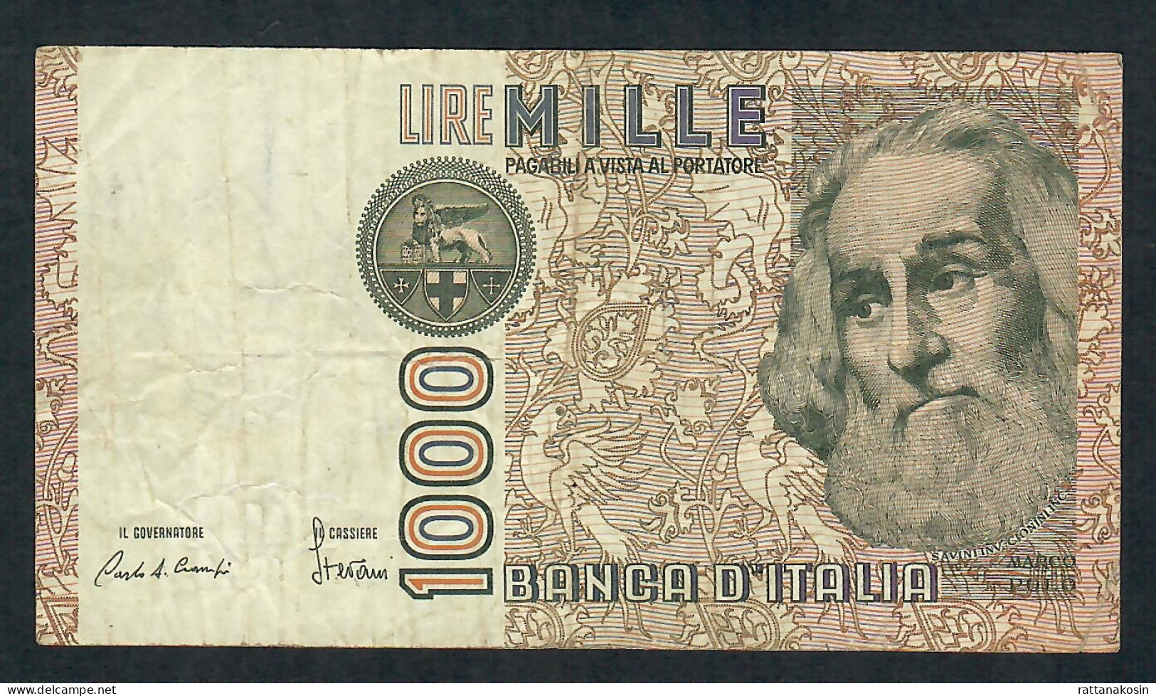 ITALY P109b 1000 LIRE 1982 #EA/Q     VF - 1000 Lire