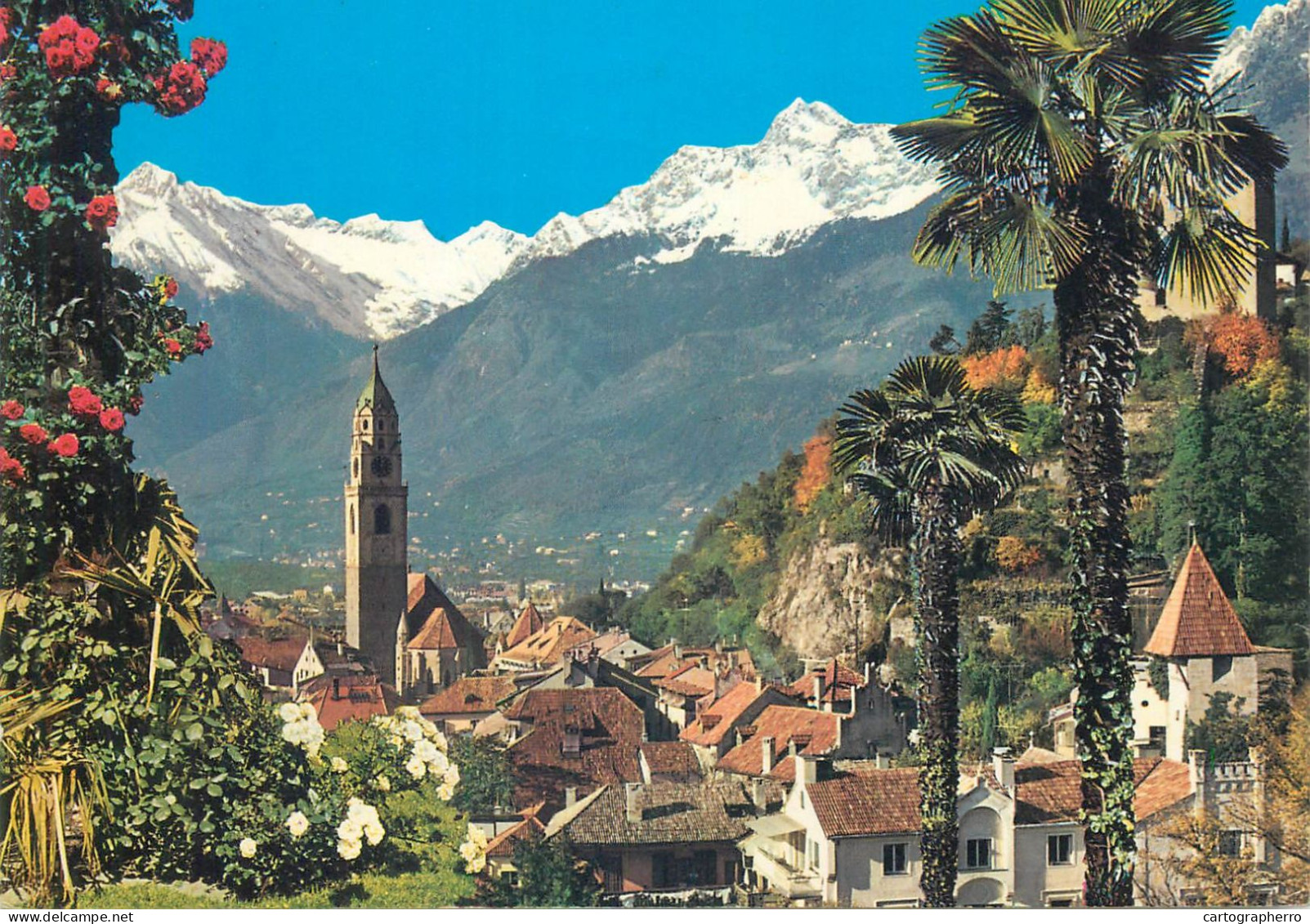 Italy Kurstadt Meran Texelgruppe Panoramic View - Merano