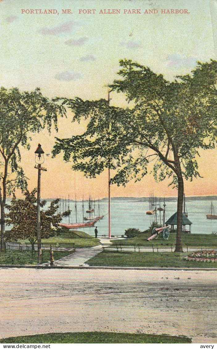 Portland, Maine,  Fort Allen Park And Harbor - Portland