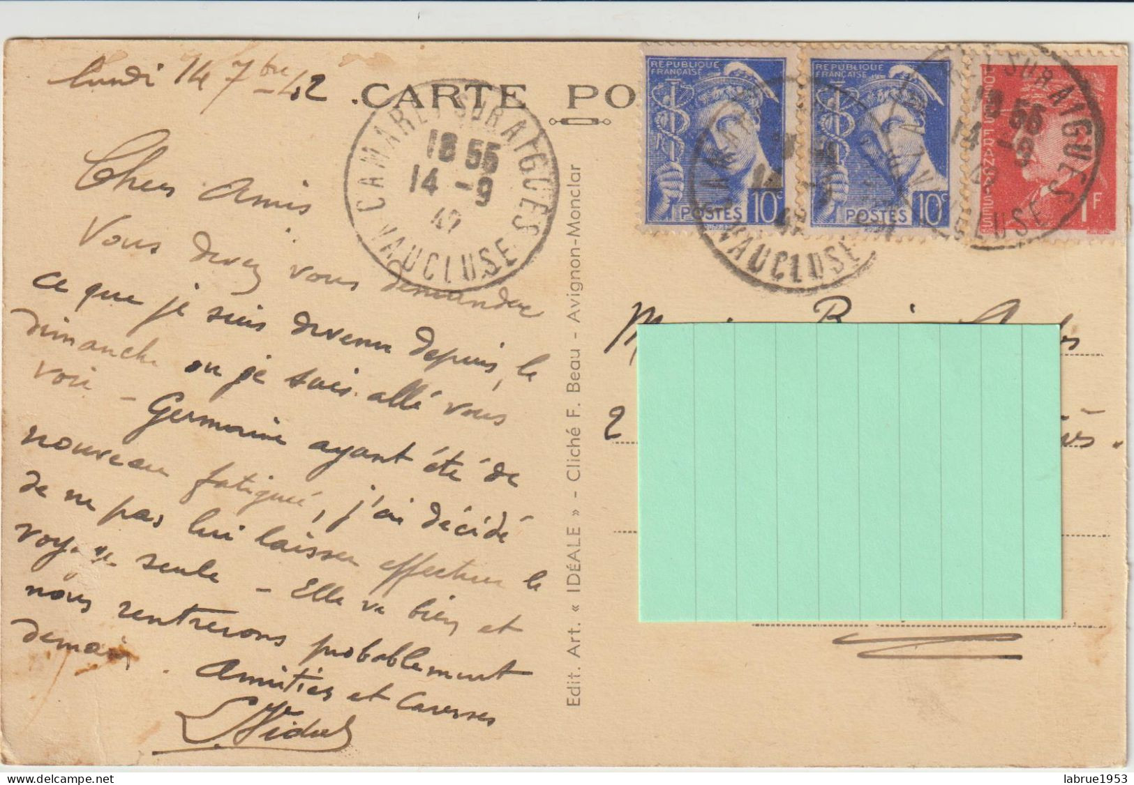 Camaret - Route D'Orange - (F.8838) - Camaret Sur Aigues