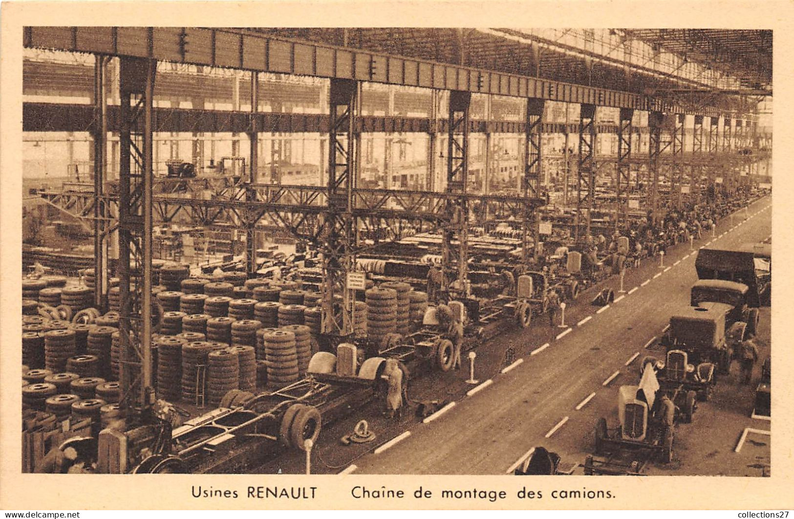 92-BOULOGNE- 12 CARTES DE L'USINE RENAULT