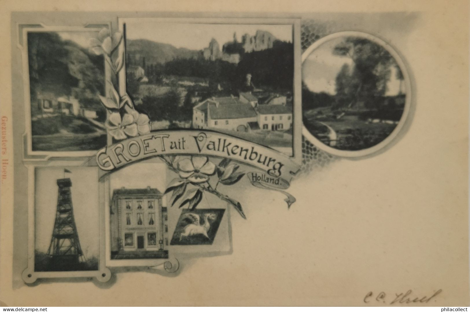 Valkenburg // Litho // Groet Uit 1901 - Valkenburg