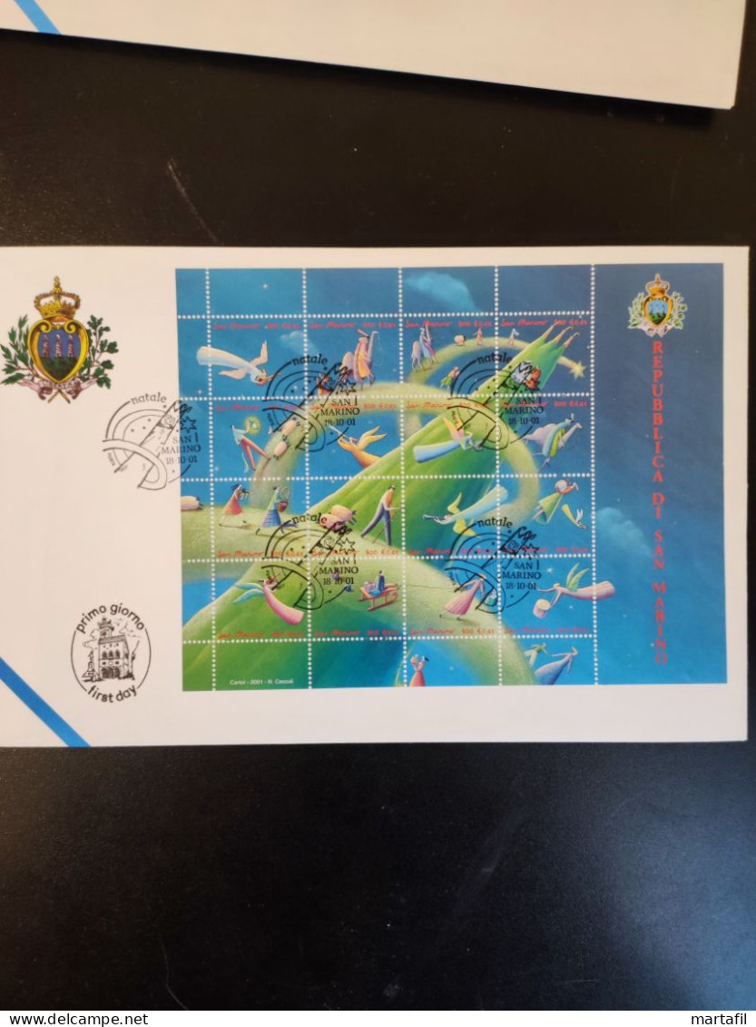 LOTTO +50 FDC SAN MARINO, anni 2000/2010 con BF, Ascat, Fenice e serie con più valori, -2€ l'una