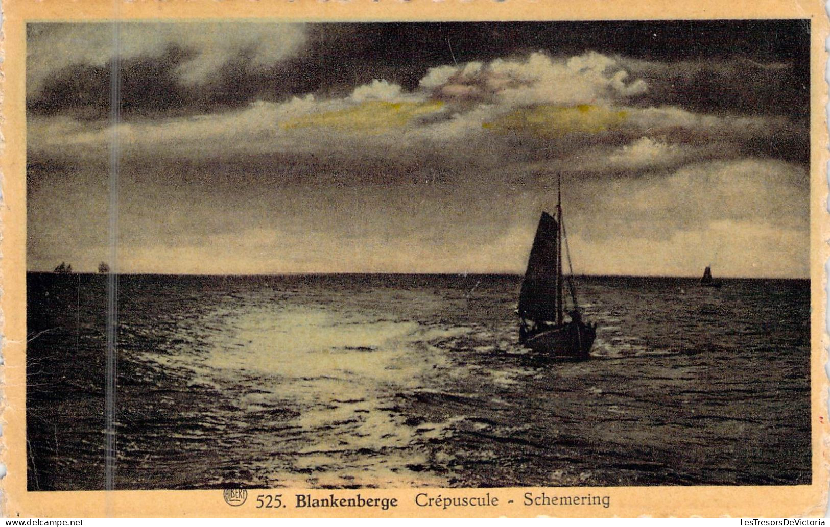 BELGIQUE - BLANKENBERGE - Crépuscule - Schmering  - Carte Postale Ancienne - Blankenberge