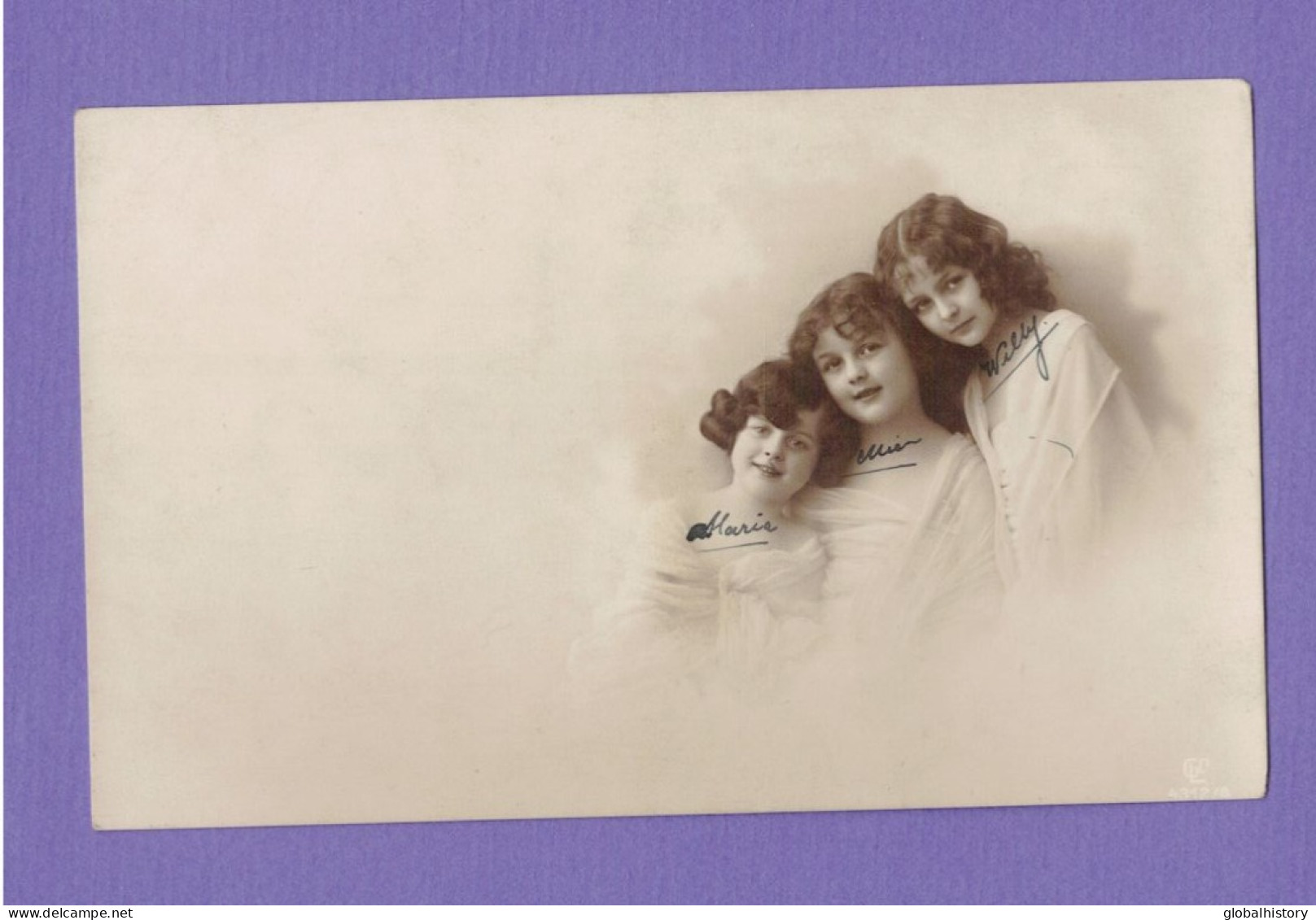 XA1377 JEUNE FILLE  FILLETTE , ENFANT, GIRL , FAMOUS CHILD MODELS KATHERINE & CANDICE ASHTON & SHIRLEY RPPC - Portraits