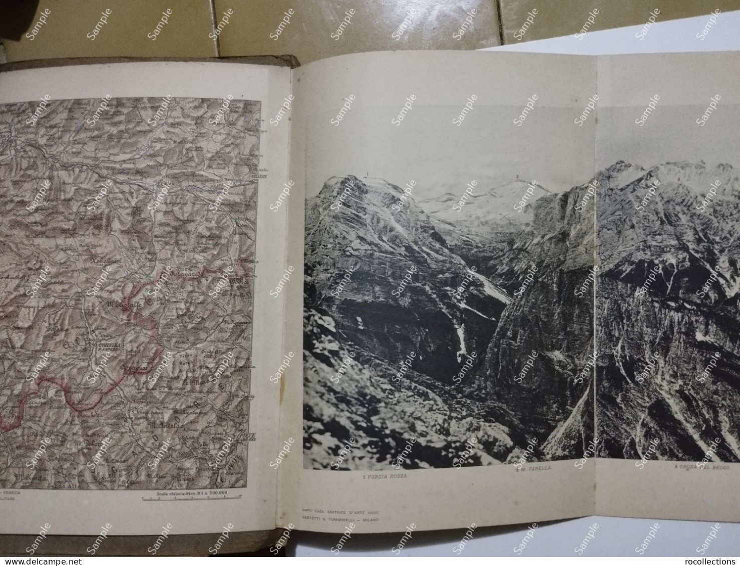 Italy Italia Panorami Della Guerra LE ALPI CADORINE Da Monte Pomagagnon - War 1914-18