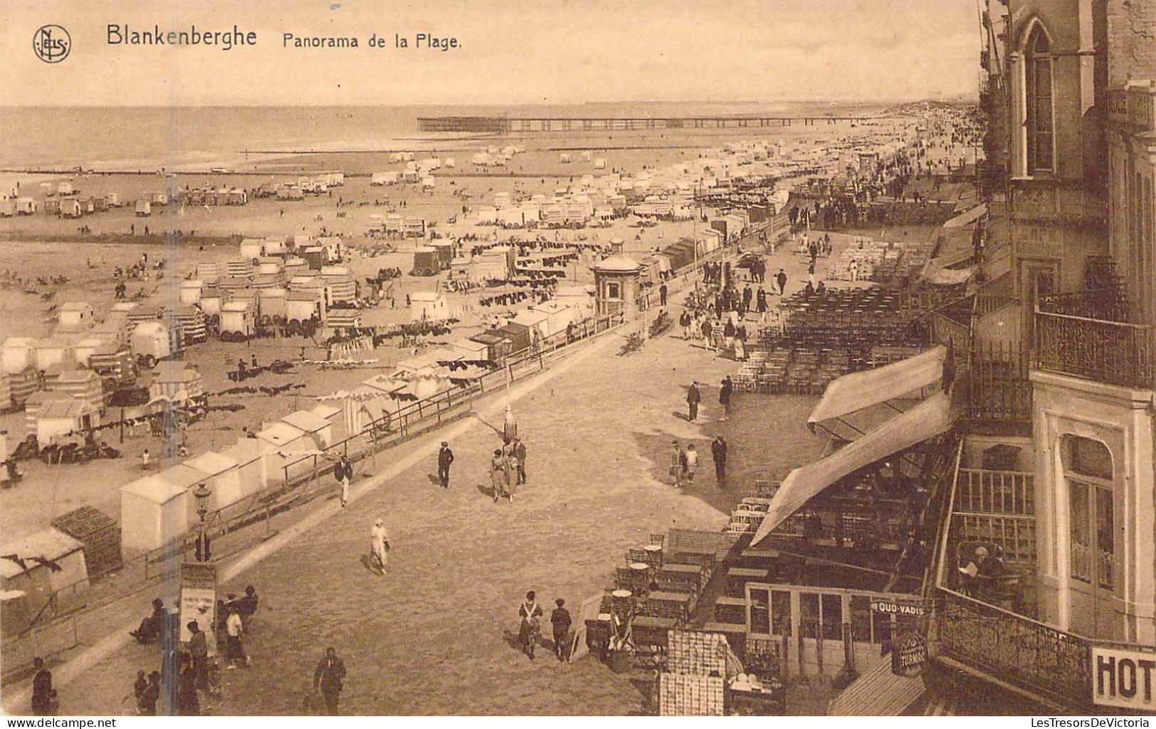 BELGIQUE - BLANKENBERGHE - Panorama De La Plage - Carte Postale Ancienne - Blankenberge