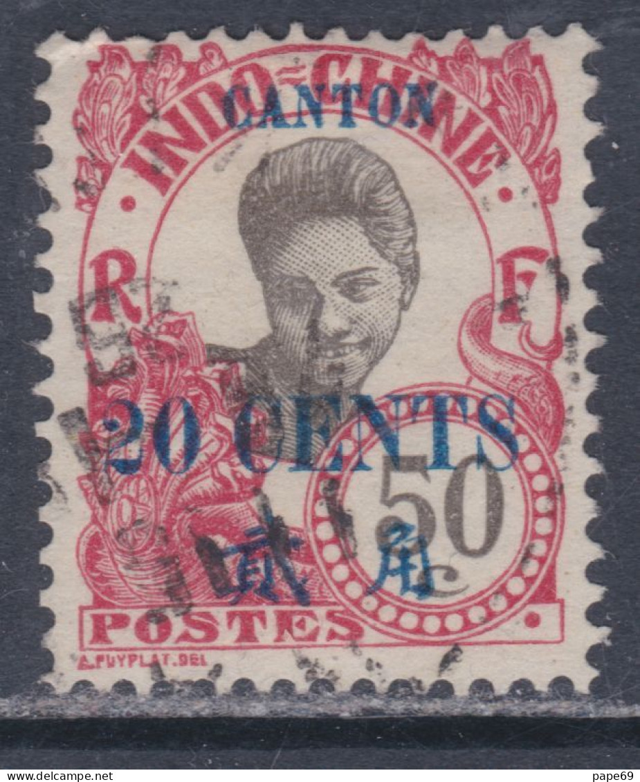 Canton N° 78 O  : 20 C. Sur 50 C. Rose Oblitération  Légère, Sinon  TB - Used Stamps
