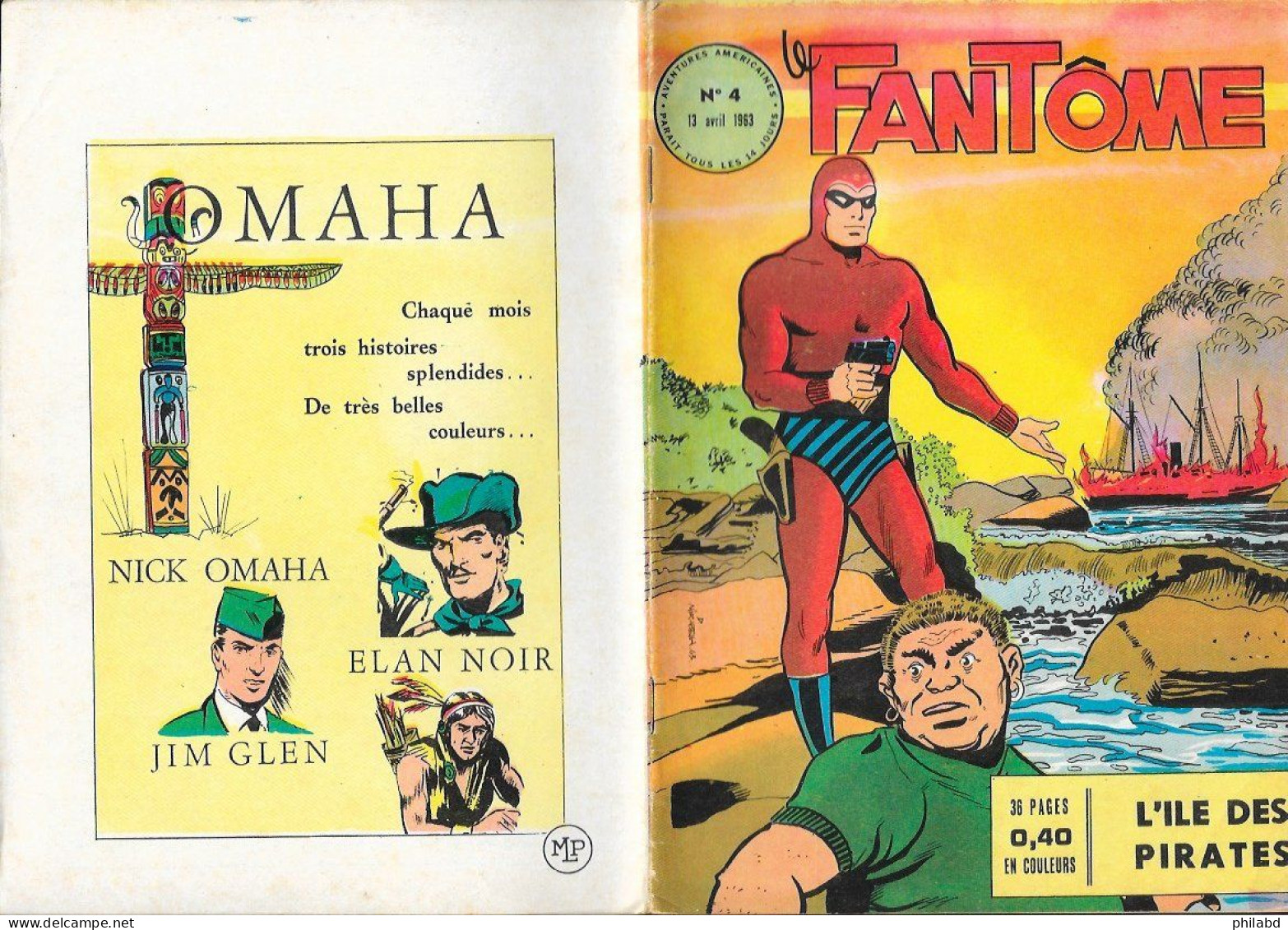 Le Fantôme N°4 Editions Des Remparts 1963 TB - Phantom