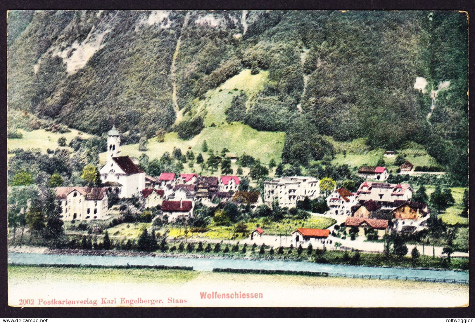 1910 Gelaufene AK Aus Wolfenschiessen Nach Wallisellen. Marke Leicht Fleckig - Wolfenschiessen