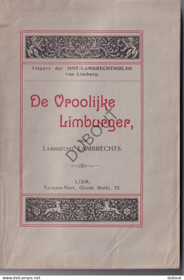 Limburg - De Vroolijke Limburger - Lambrecht Lambrechts - Druk Lier (V2394) - Oud