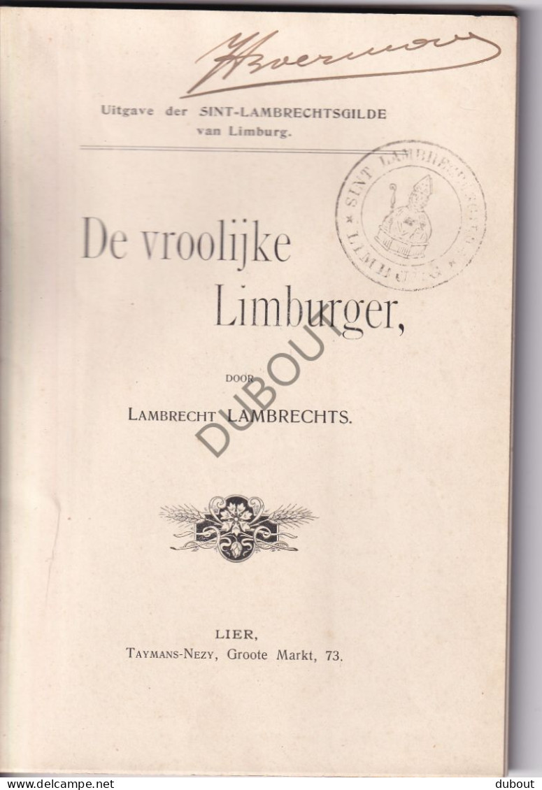 Limburg - De Vroolijke Limburger - Lambrecht Lambrechts - Druk Lier (V2394) - Antique