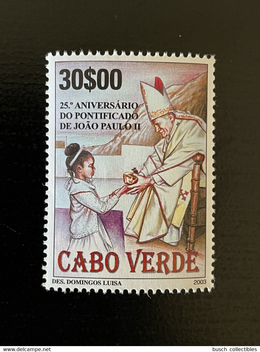 Cape Kap Verde Cabo Verde 2003 Mi. 842 Papa Joao Paulo II Pope Papst Pape John Johannes Paul - Cap Vert