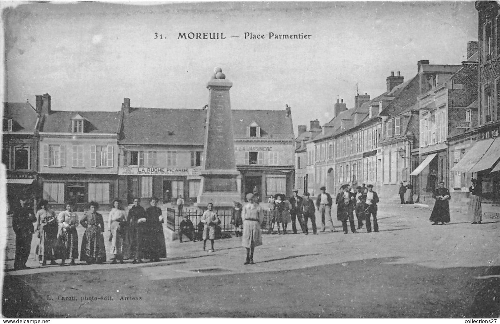 80-MOREUIL- PLACE PARMENTIER - Moreuil