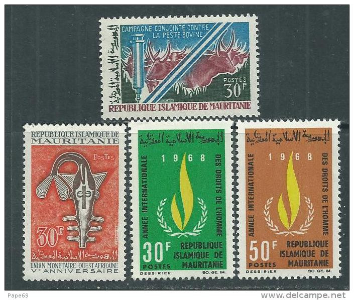 Mauritanie  N° 239 / 40 + 246 / 47  XX   Les 4 Valeurs Sans Charnière, TB - Mauritanie (1960-...)