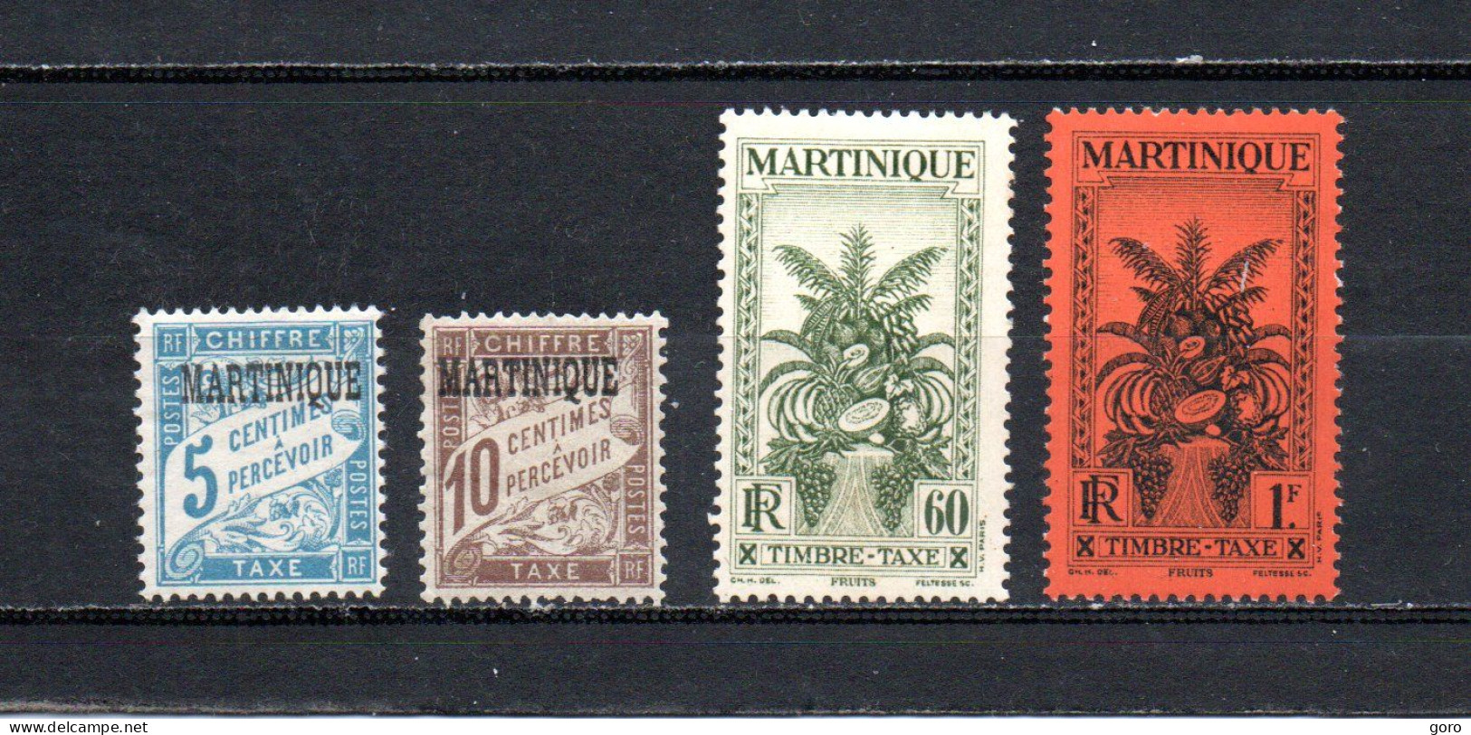Martinica   1927-33  .-   Y&T  Nº   1/2-19/20    Taxa - Luchtpost